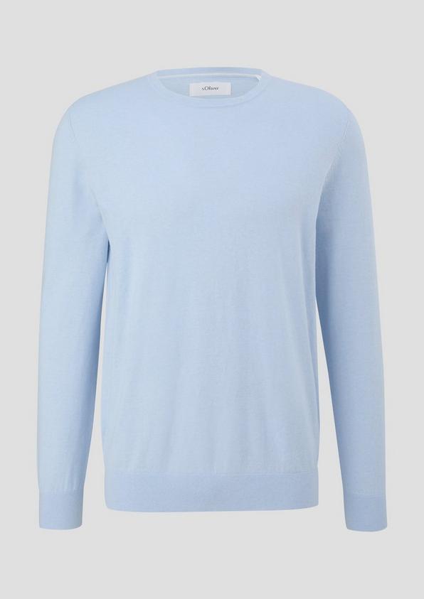 s.Oliver Strickpullover aus Seide mit Crew Neck Preisnachlass