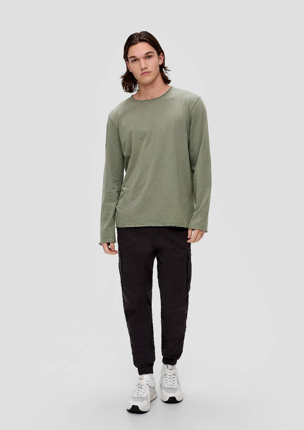 s.Oliver Longsleeve mit Rollsäumen Neueste Mode