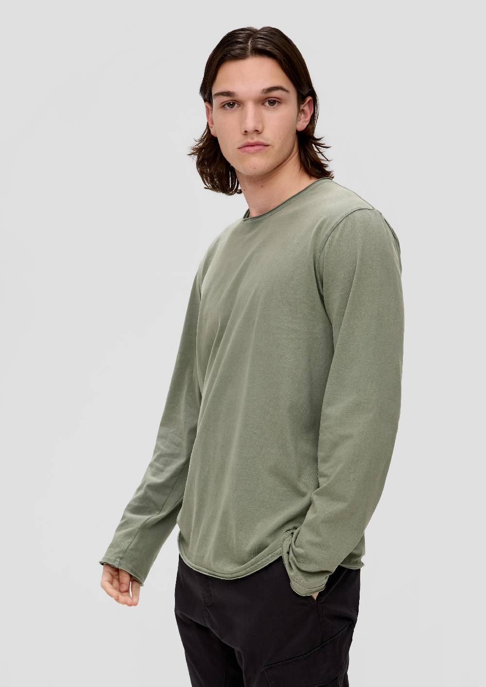 s.Oliver Longsleeve mit Rollsäumen Neueste Mode