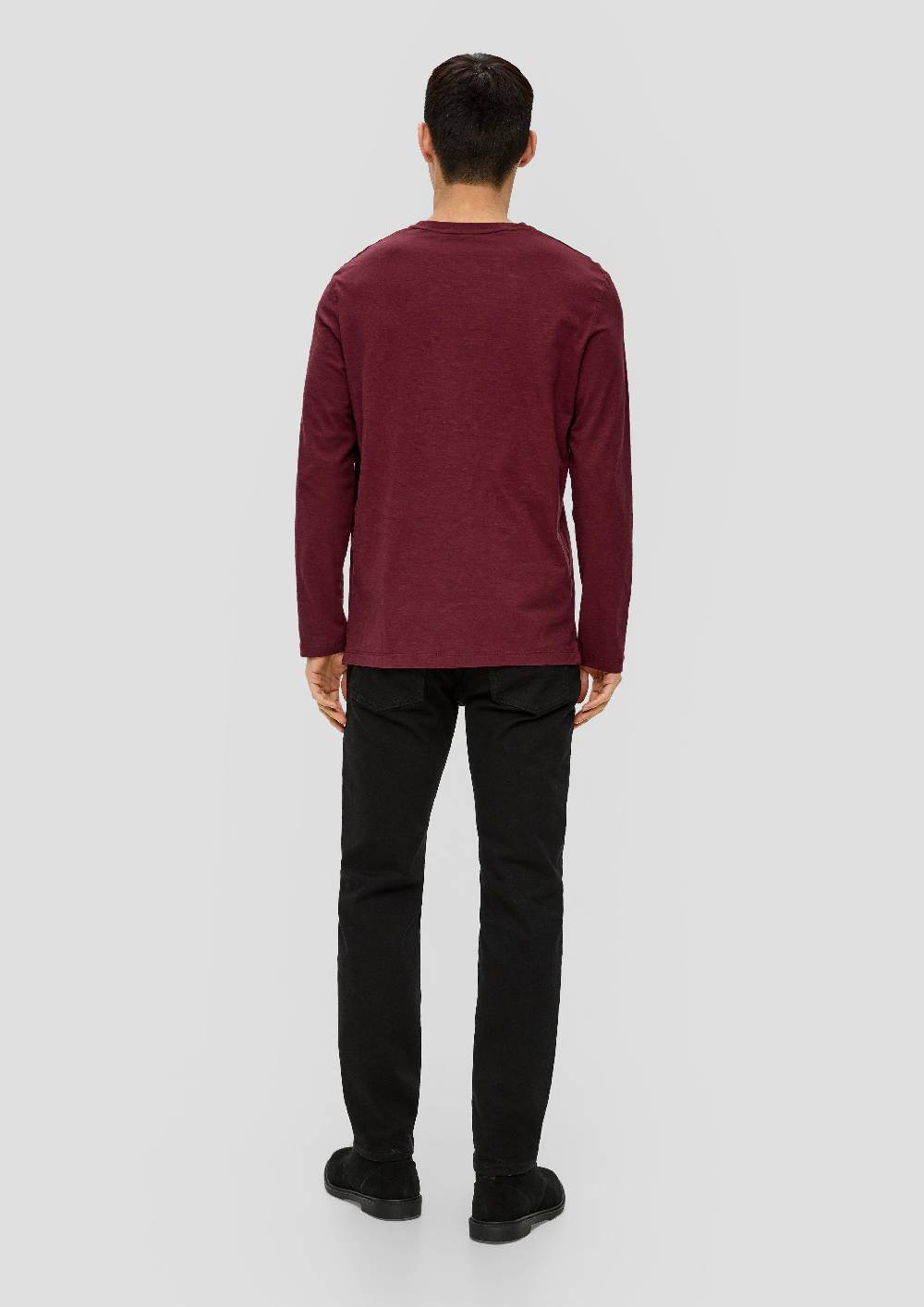 s.Oliver Longsleeve mit Flammgarnstruktur Online Outlet