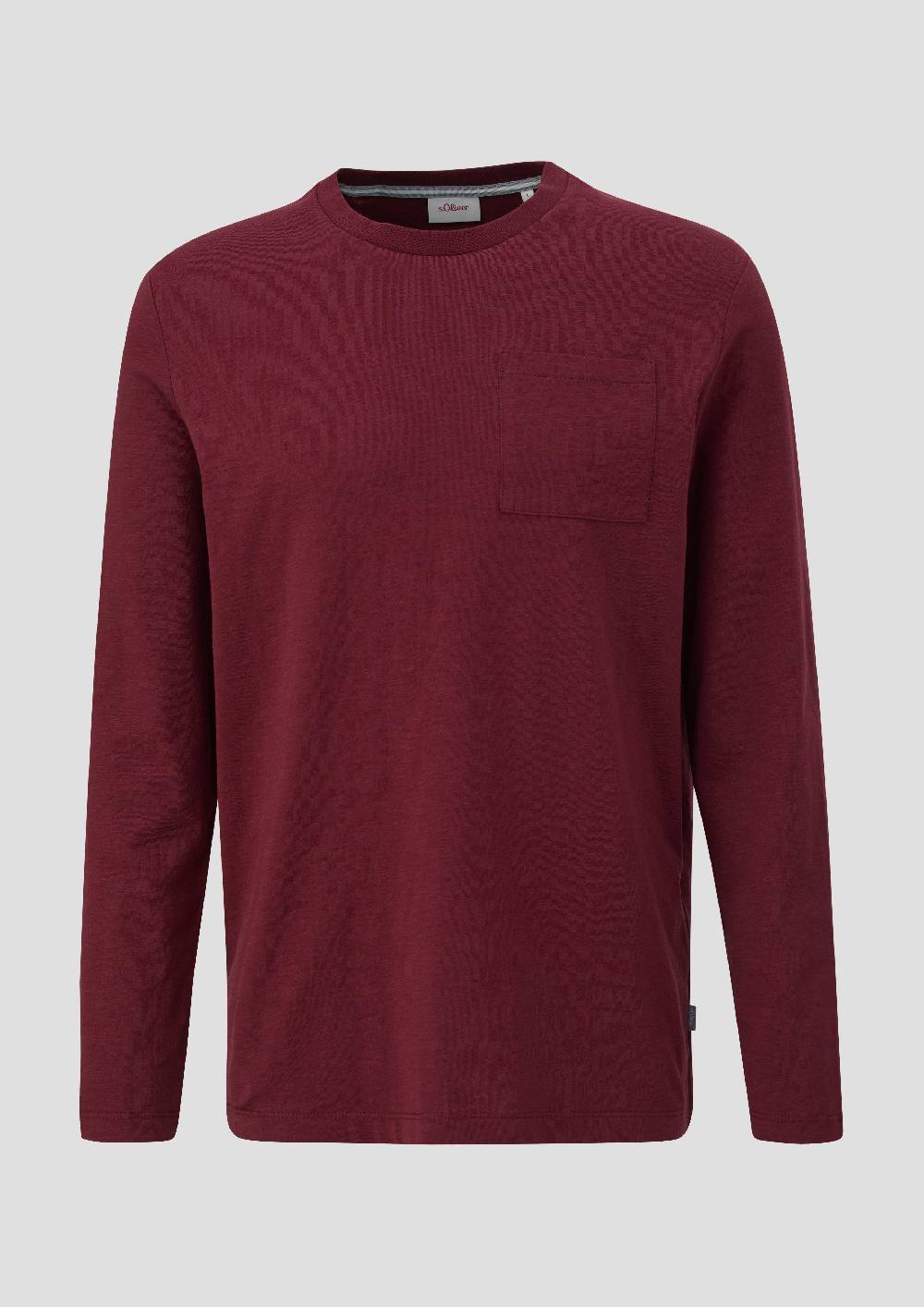 s.Oliver Longsleeve mit Flammgarnstruktur Online Outlet