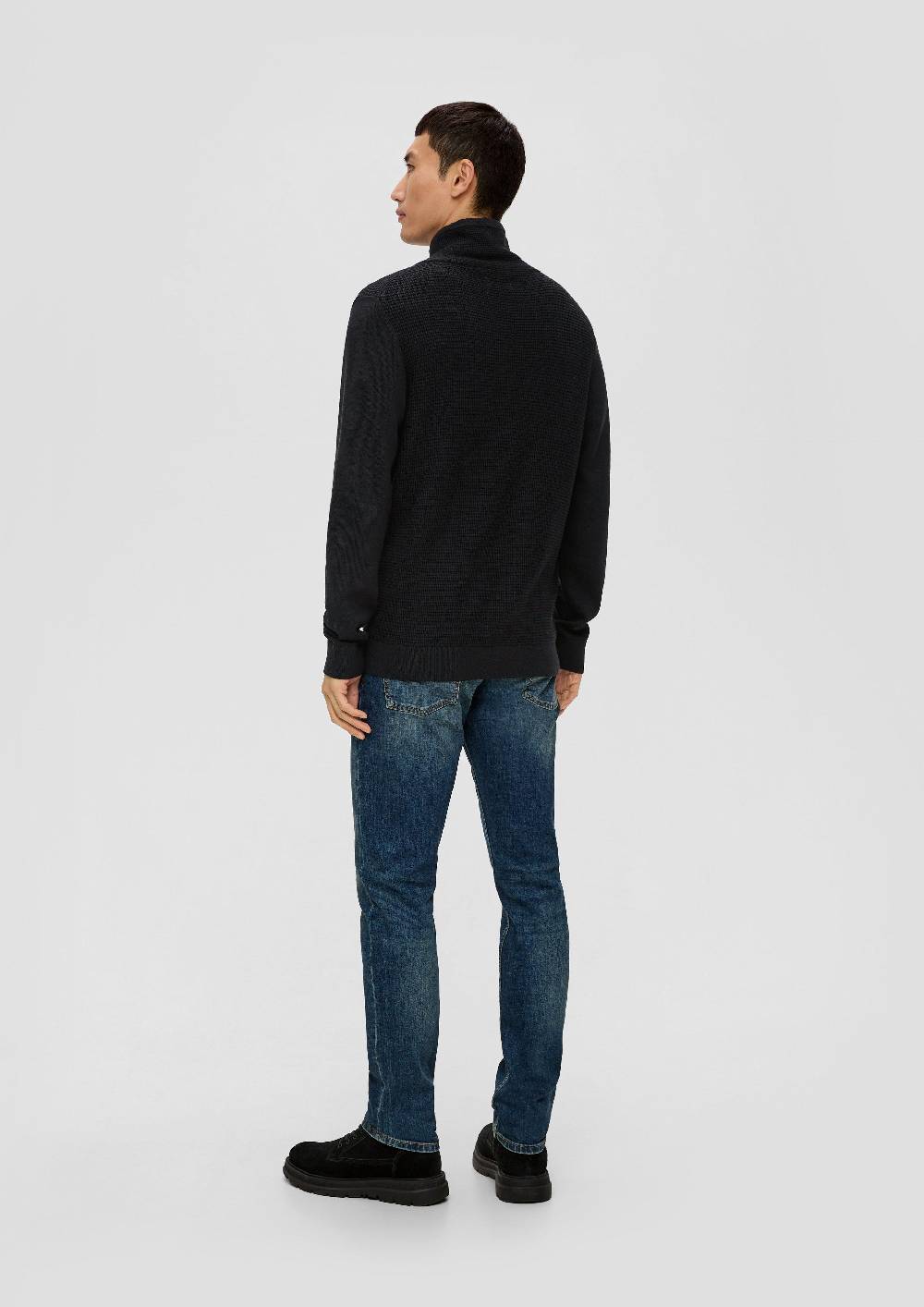 s.Oliver Strickpullover mit Jersey-Ärmeln Zeitlich begrenztes Angebot