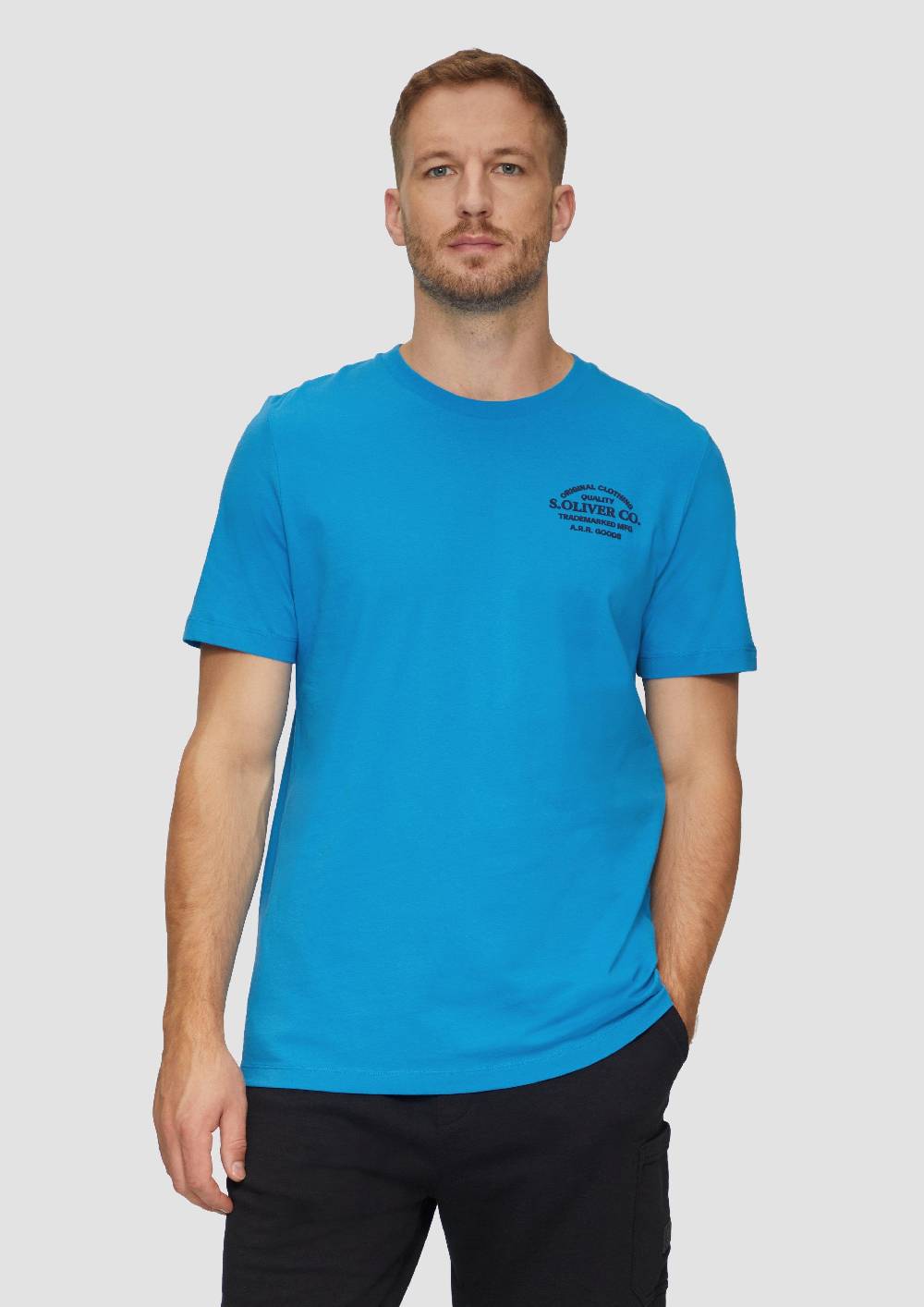 s.Oliver T-Shirt mit Logo-Motiven aus reiner Baumwolle Riesige Ersparnisse