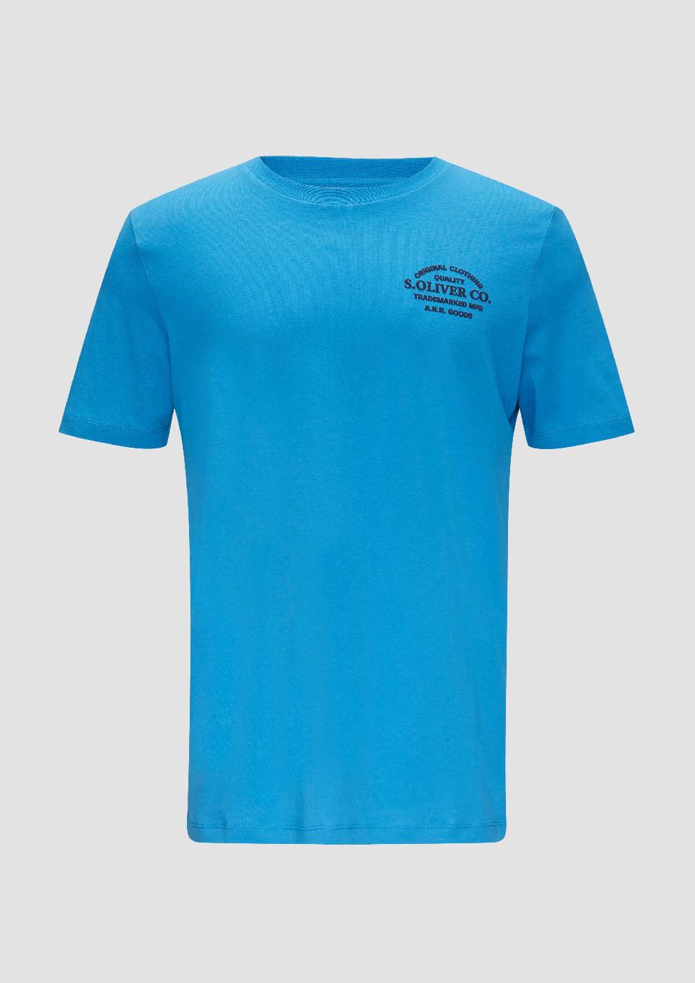 s.Oliver T-Shirt mit Logo-Motiven aus reiner Baumwolle Riesige Ersparnisse