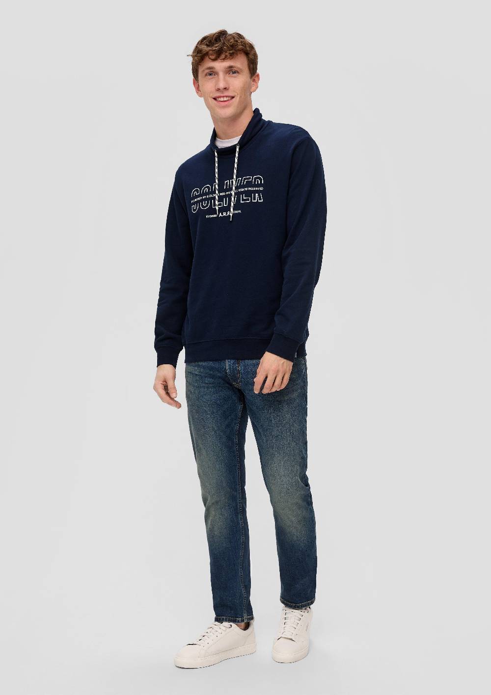 s.Oliver Sweatshirt mit Logo-Print Neueste Stile