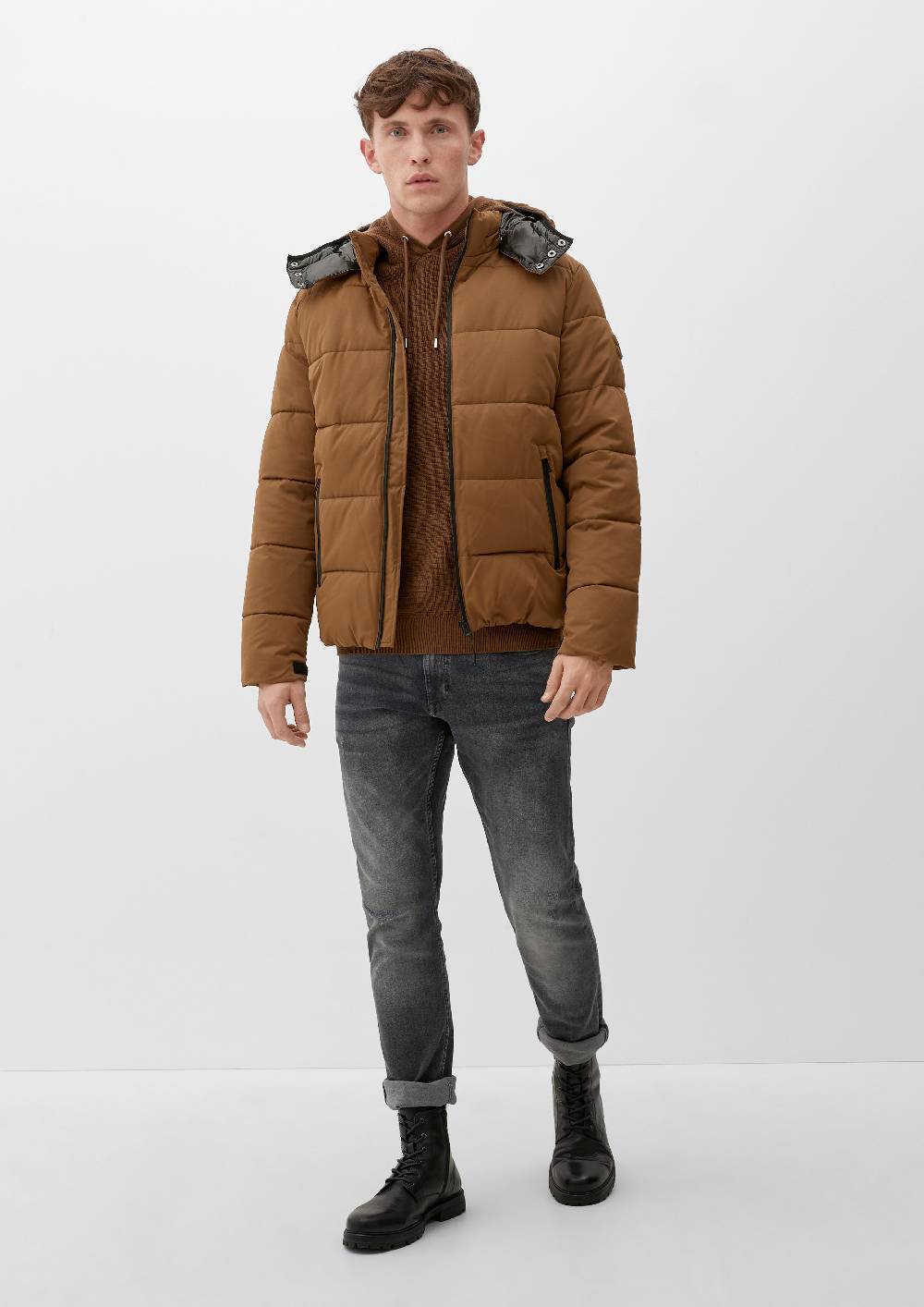 s.Oliver Kapuzenjacke mit Steppung Bis zu 50% Rabatt