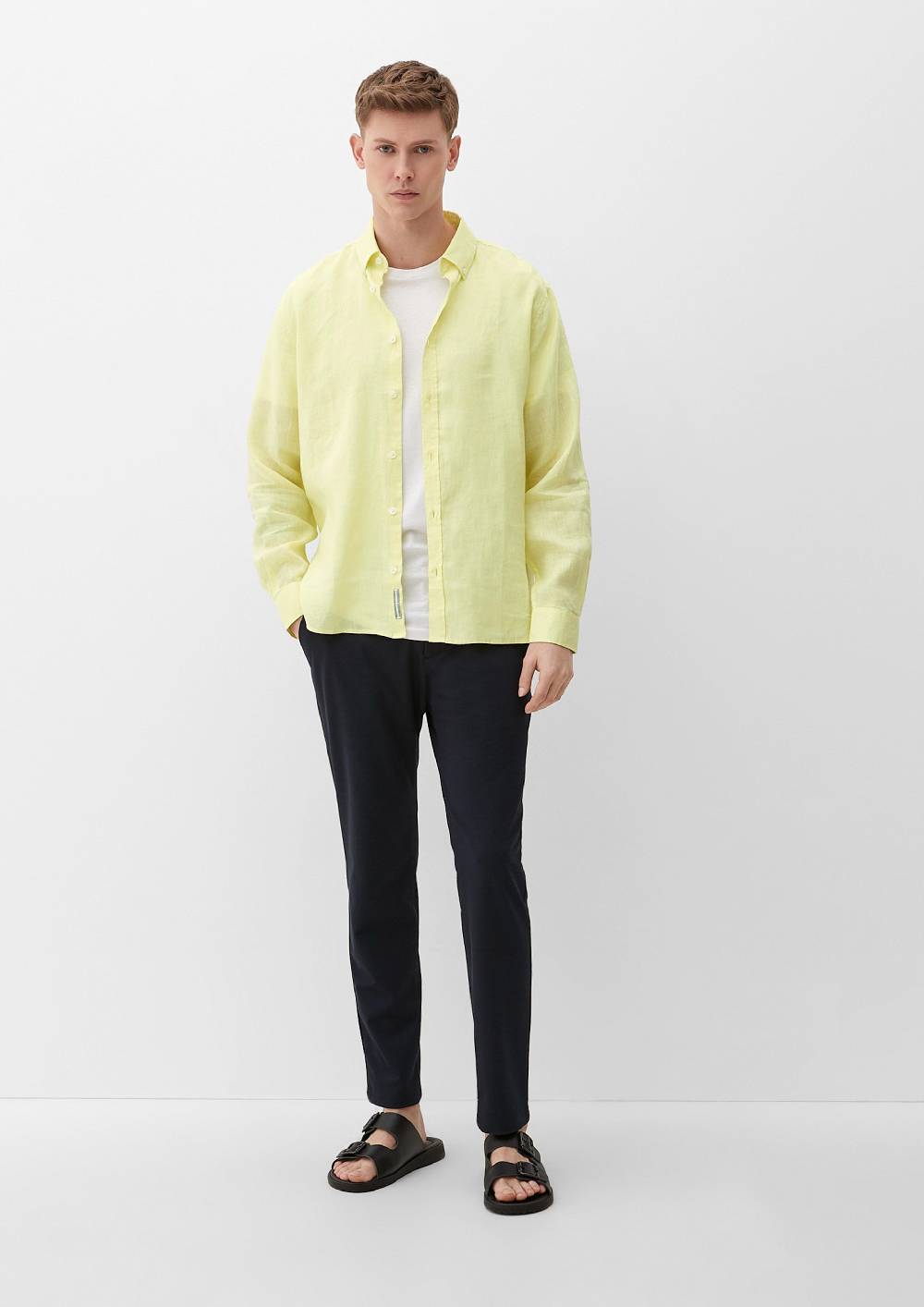 s.Oliver Leinenhemd mit Button-Down-Kragen Bis zu 55% Rabatt