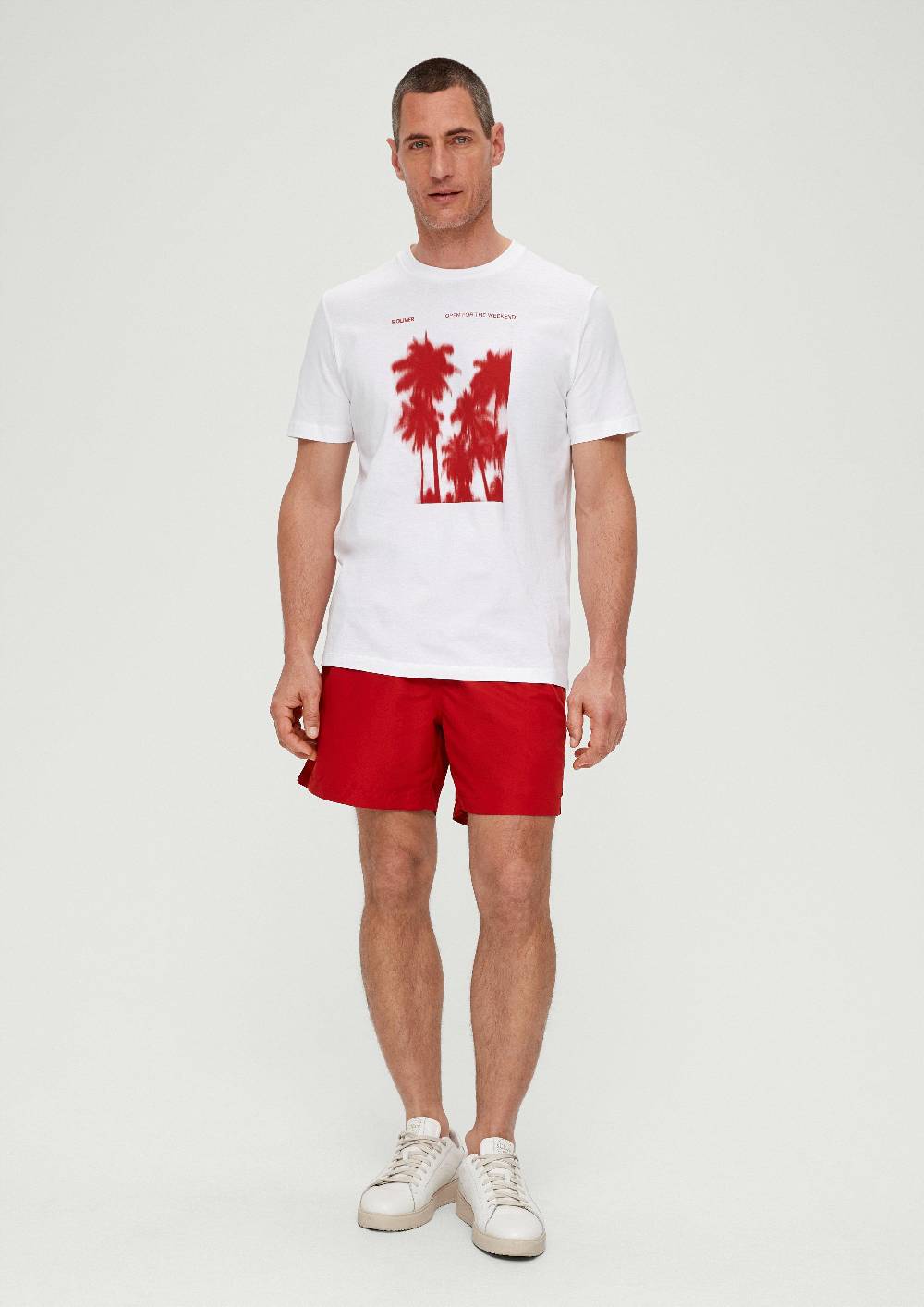 s.Oliver Baumwollshirt mit Frontprint Riesige Rabatte