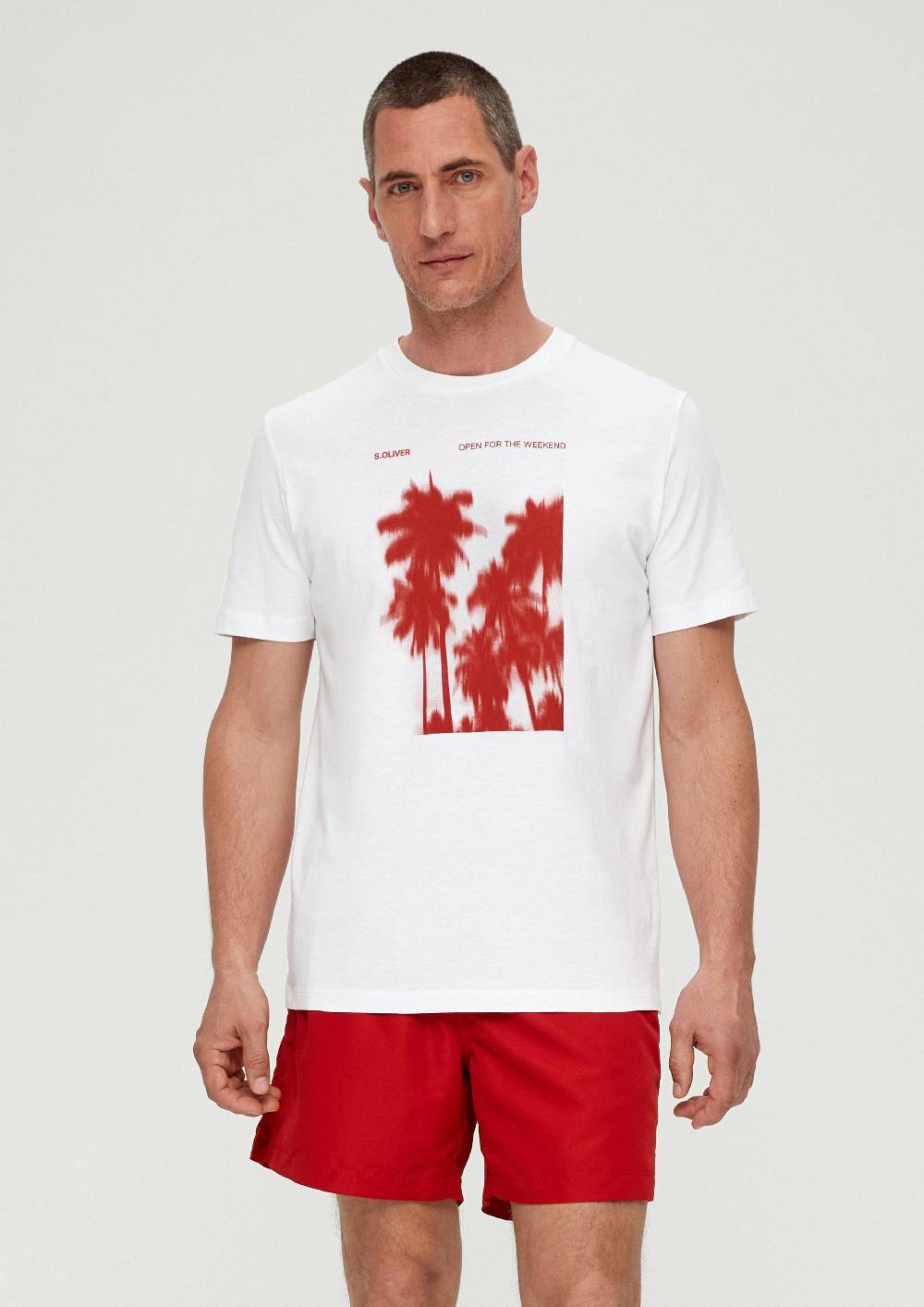 s.Oliver Baumwollshirt mit Frontprint Riesige Rabatte