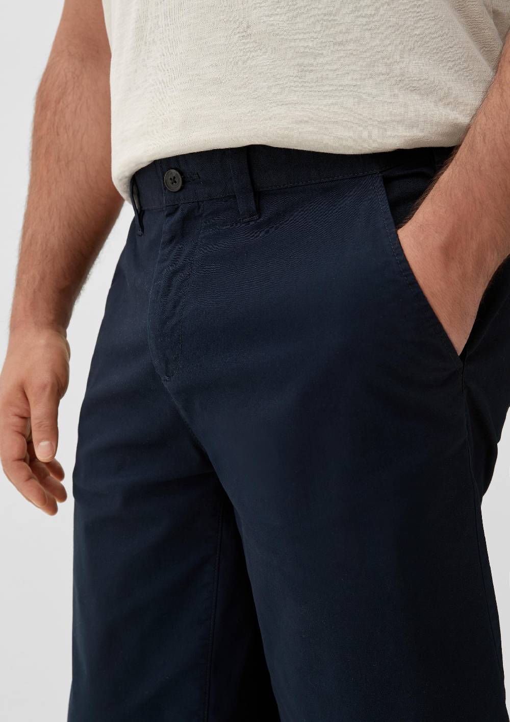 s.Oliver Relaxed: Bermudas aus Baumwollstretch Auslauf