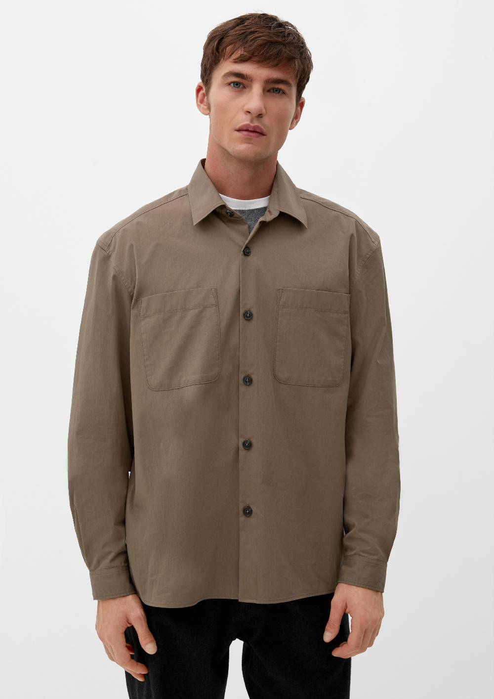 s.Oliver Relaxed: Hemd aus Twill Kostenloser Versand