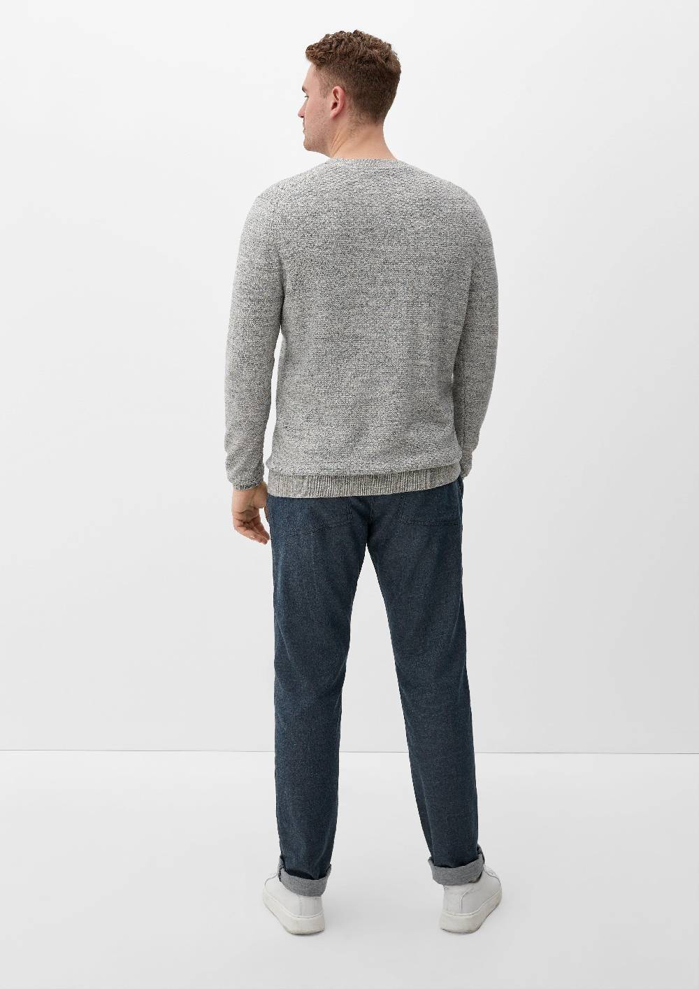 s.Oliver Strukturierter Strickpullover Limitierter Zeitrabatt