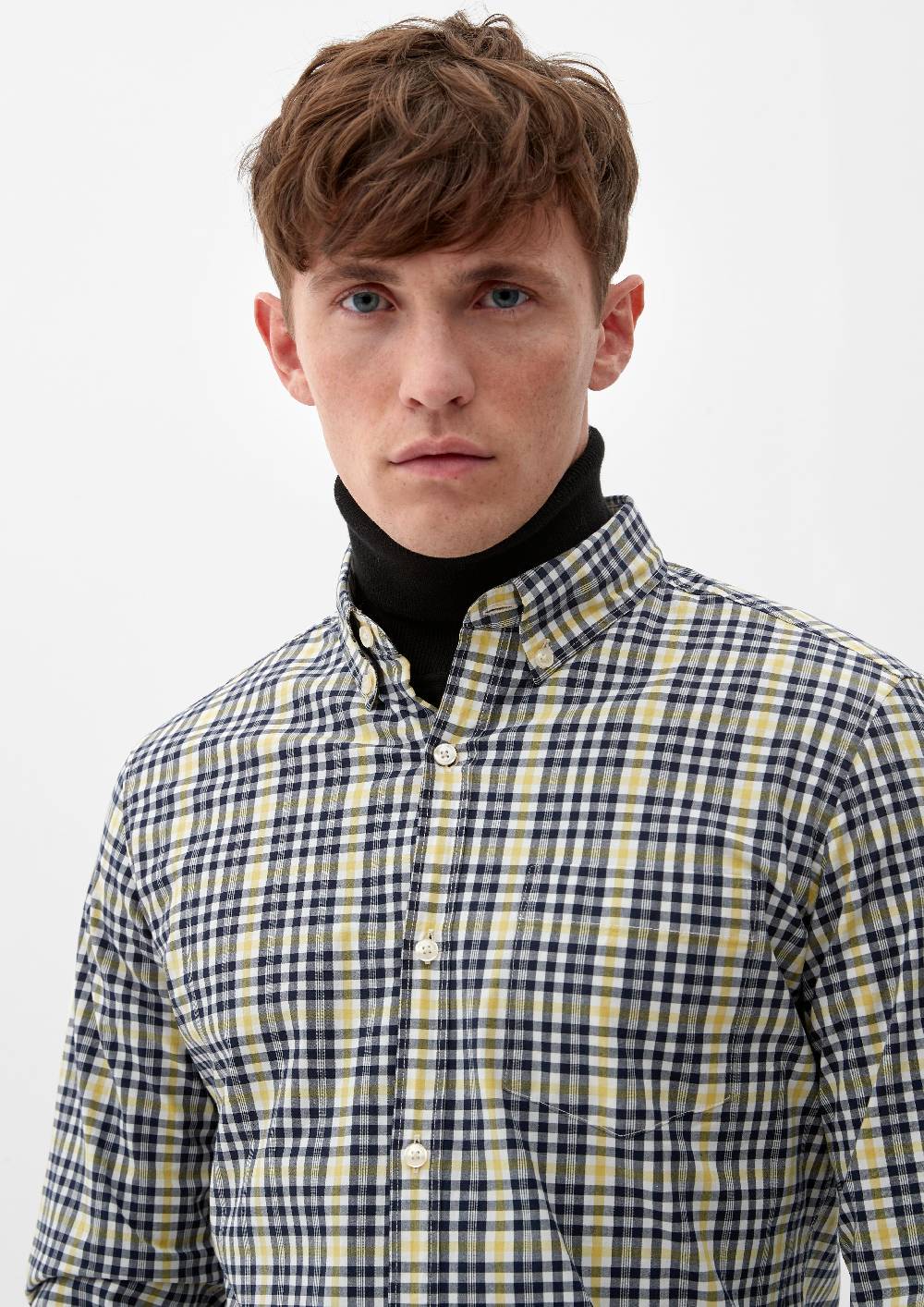 s.Oliver Slim: Hemd mit Button-down-Kragen Fabrik Onlineshop