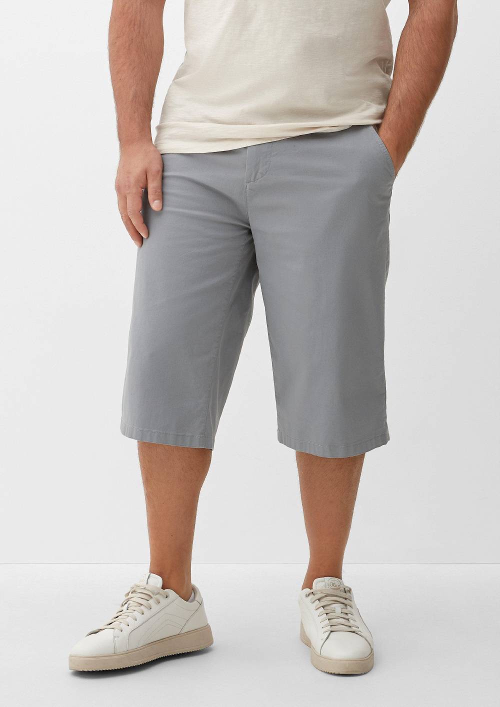 s.Oliver Relaxed: Bermudas aus Baumwollstretch Jubiläumsangebot