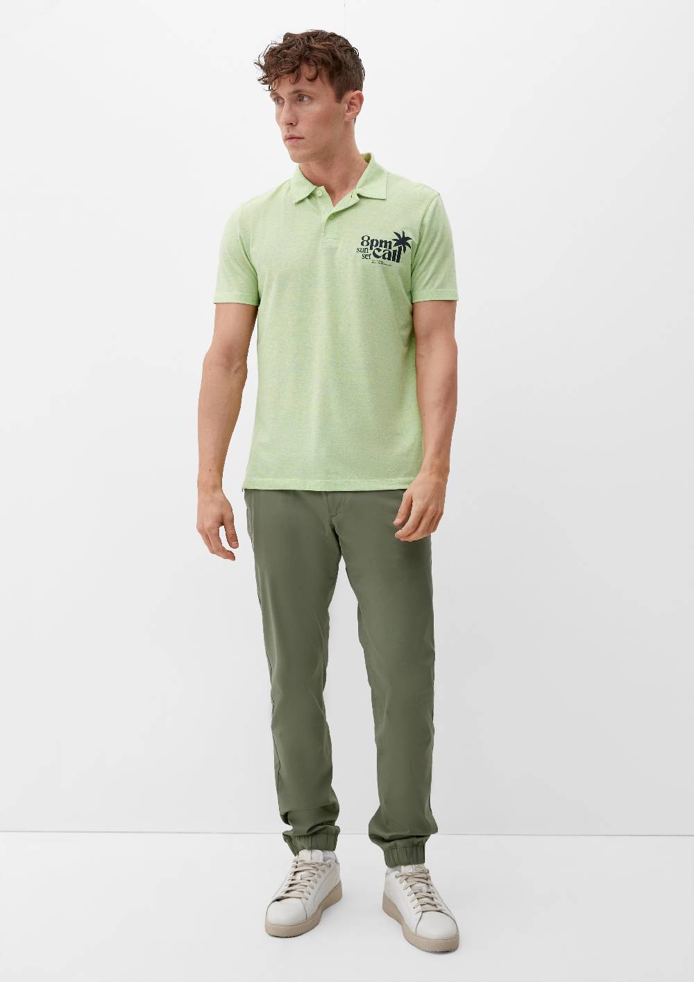 s.Oliver Meliertes Poloshirt Online Outlet