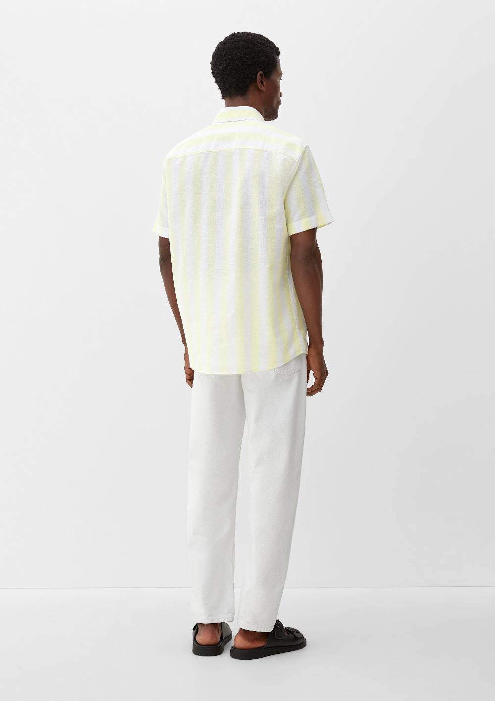 s.Oliver Regular: Button Down-Hemd aus Leinenmix Saisonale Angebote