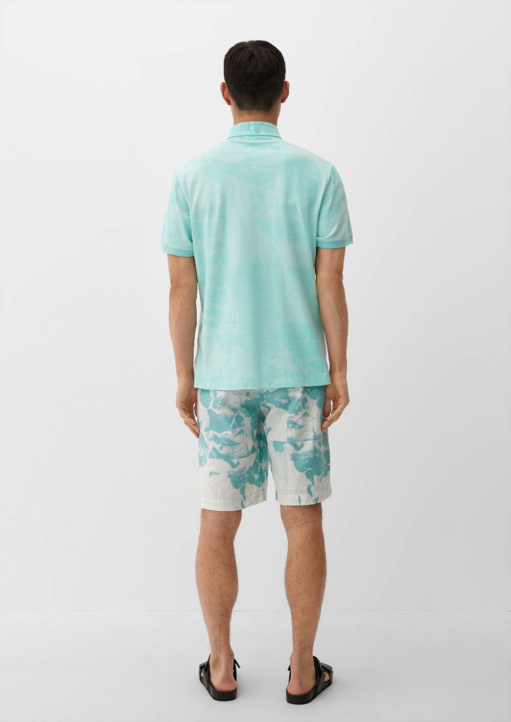 s.Oliver Poloshirt mit Allover-Print Tägliche Deals