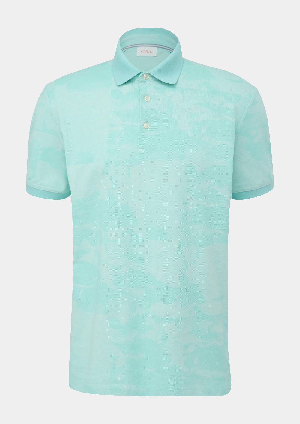 s.Oliver Poloshirt mit Allover-Print Tägliche Deals
