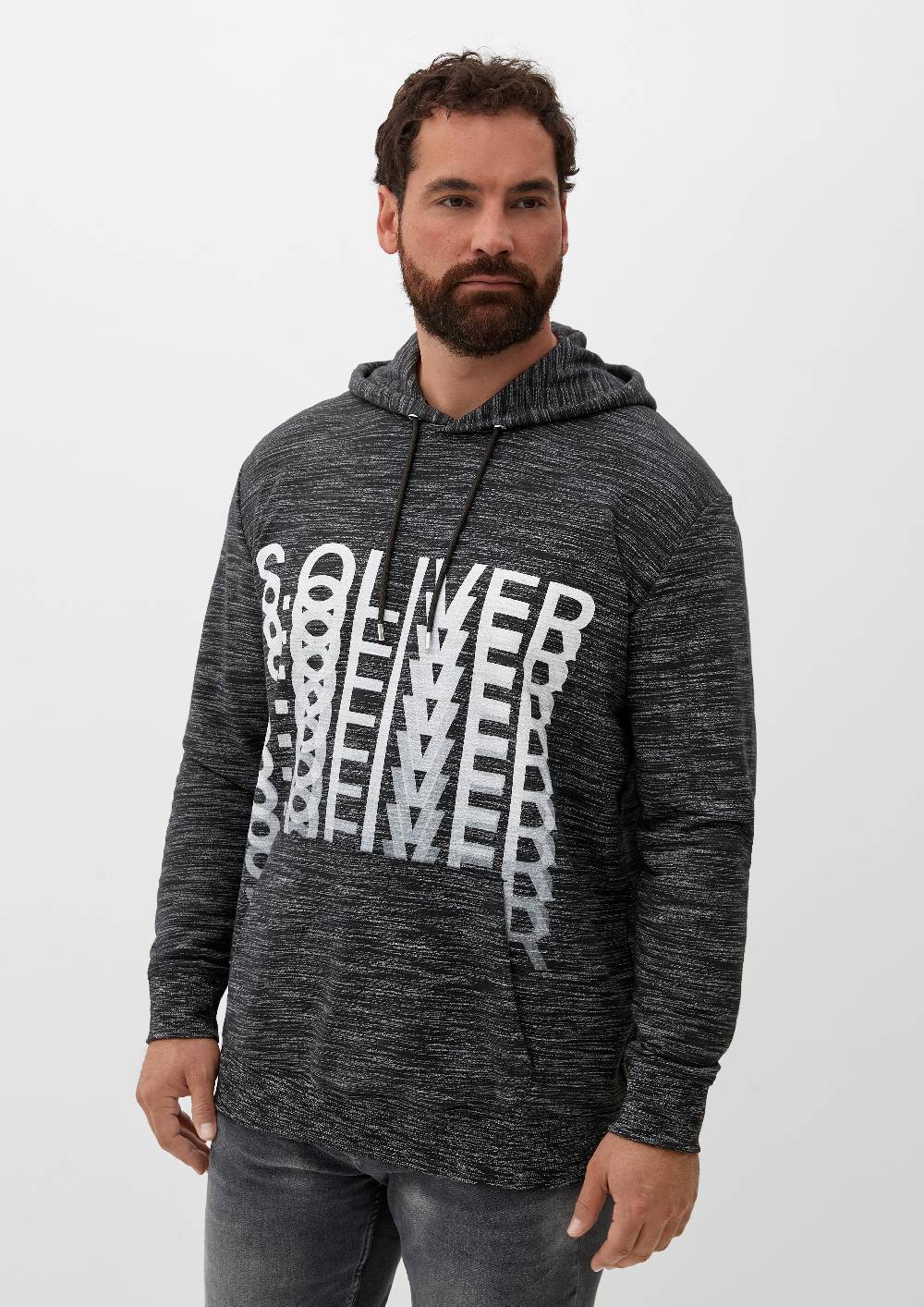 s.Oliver Hoodie mit Frontprint Tiefpreis