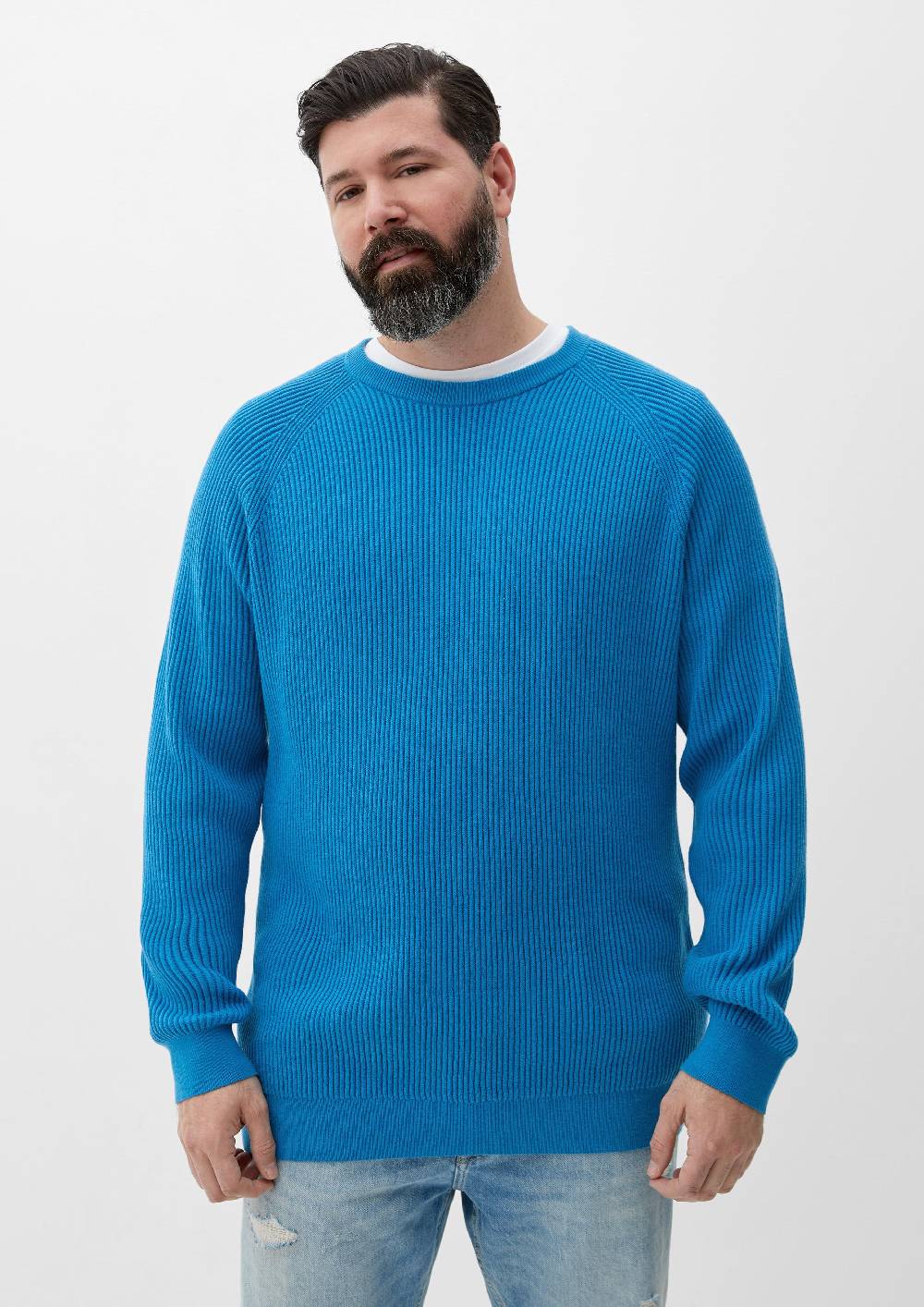 s.Oliver Strickpullover mit Rippstruktur Kostenlose Rückgabe