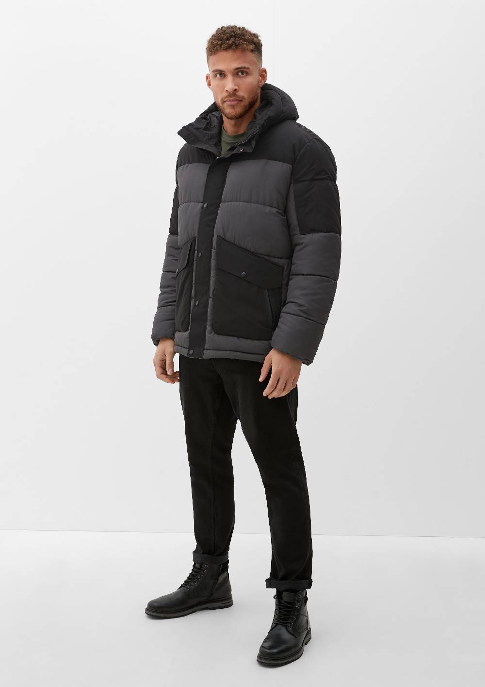 s.Oliver Steppjacke mit Kapuze Bis zu 50% Rabatt