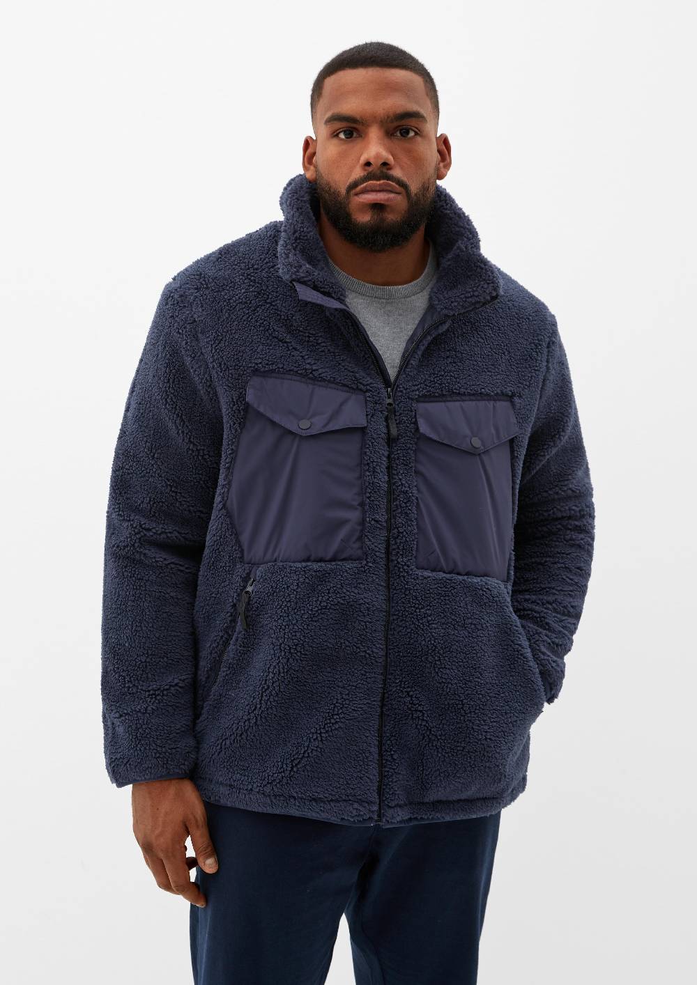 s.Oliver Jacke aus Teddyplüsch Bis zu 60% Rabatt