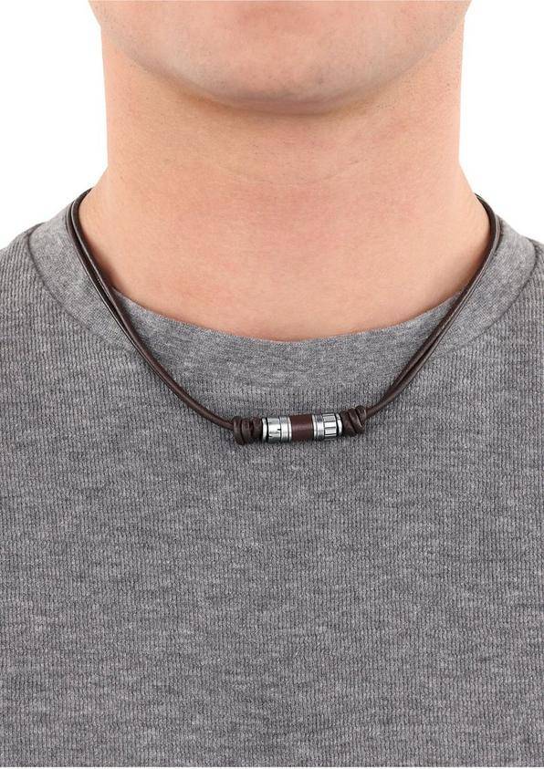 s.Oliver Ledercollier mit Edelstahl-Beads Riesige Rabatte
