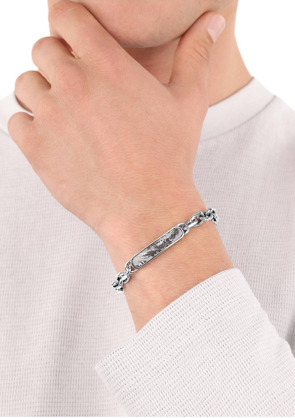 s.Oliver Armkette mit Jaspis-Steinen Outlet