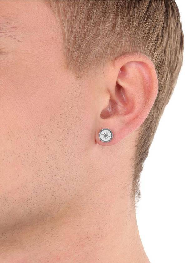 s.Oliver Single-Ohrstecker mit Kompass-Motiv