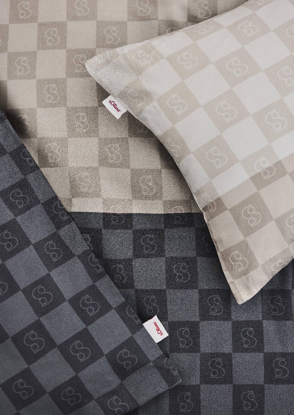 s.Oliver Bettwäsche mit Colour Blocking und Karos Fabrik Onlineshop