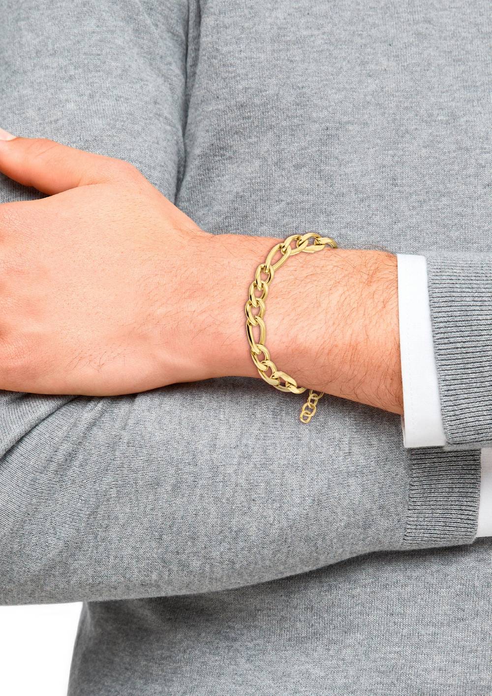 s.Oliver Goldenes Gliederarmband Flash Sale