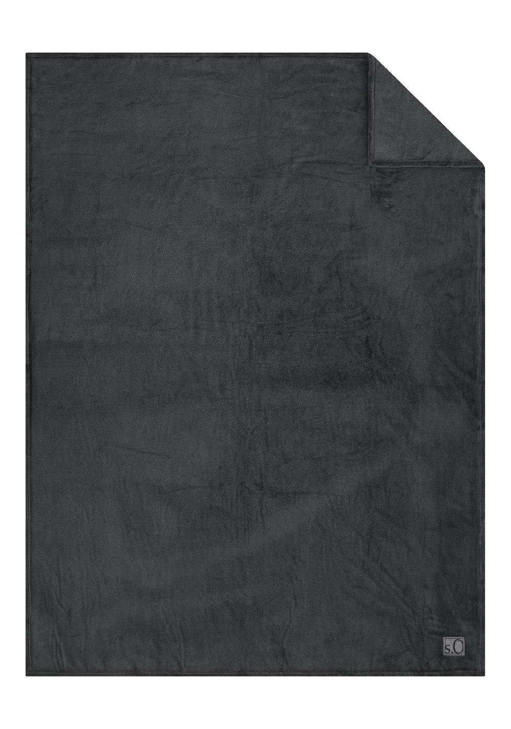 s.Oliver Weiche Decke mit Logo-Detail Top Angebot