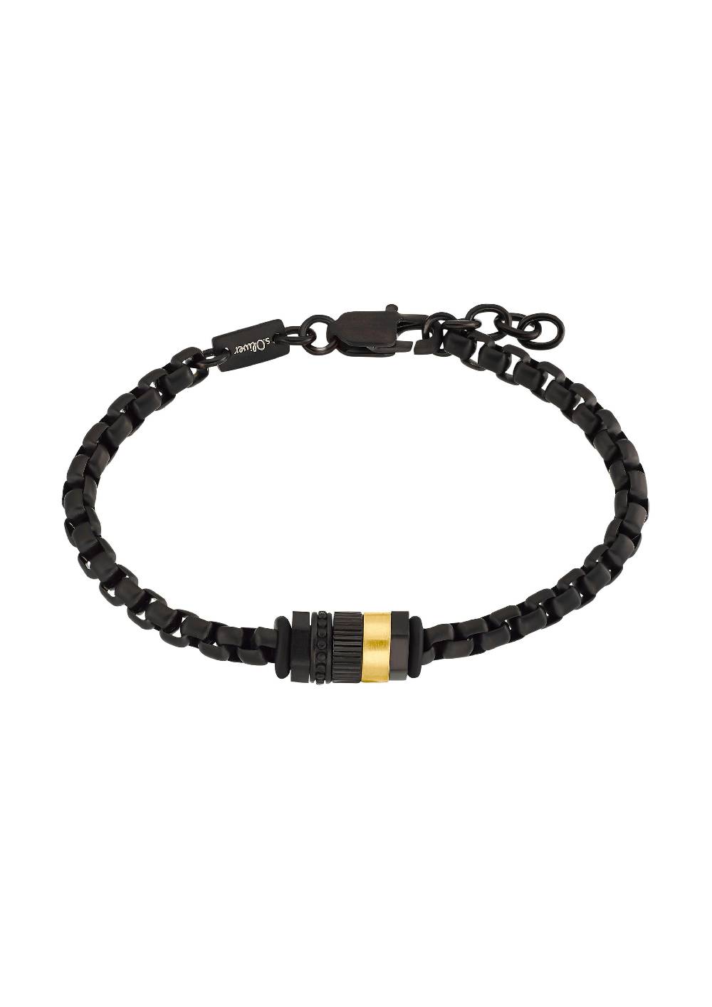 s.Oliver Edelstahl-Armband in Schwarz Super Sparpreis