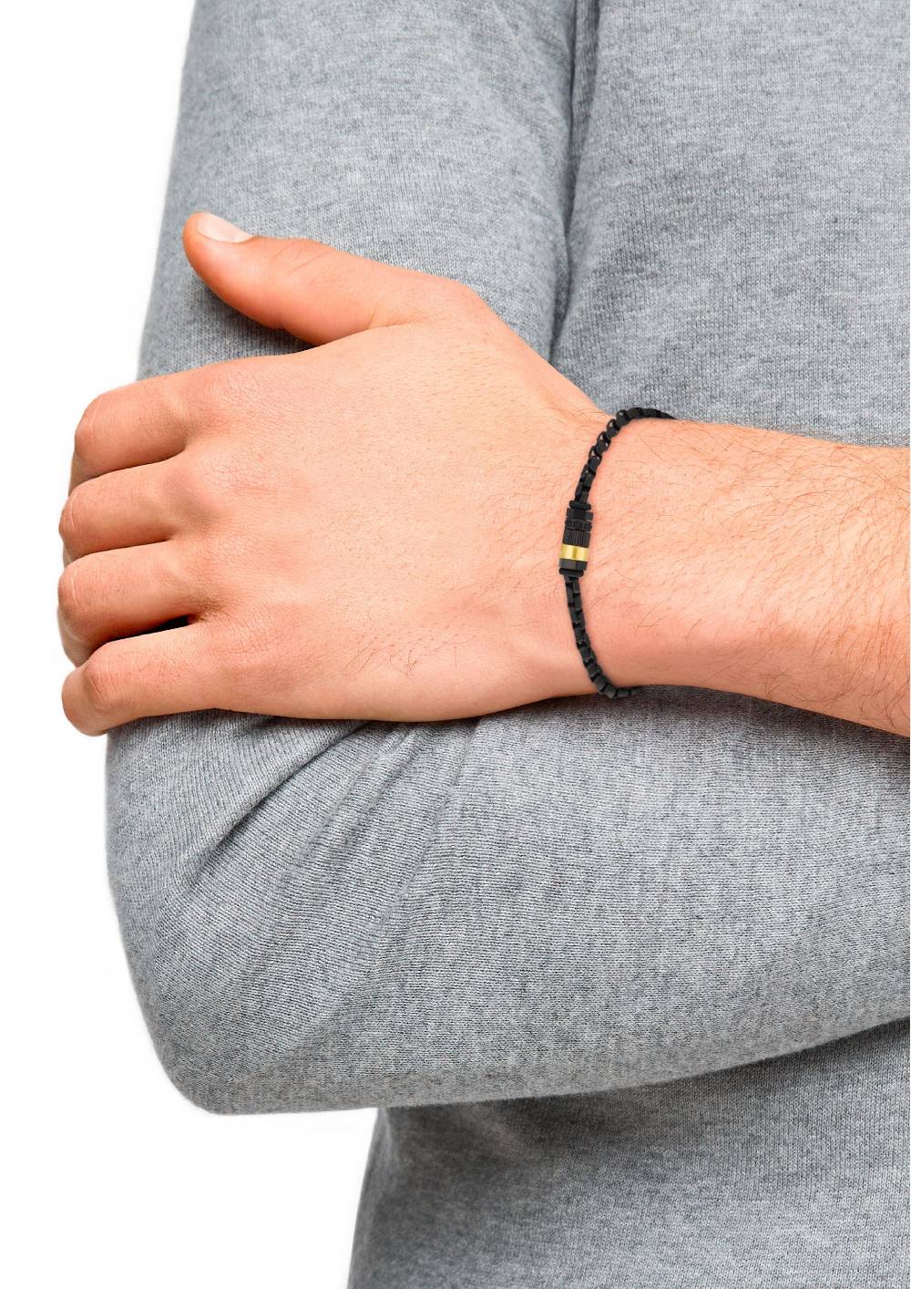 s.Oliver Edelstahl-Armband in Schwarz Super Sparpreis