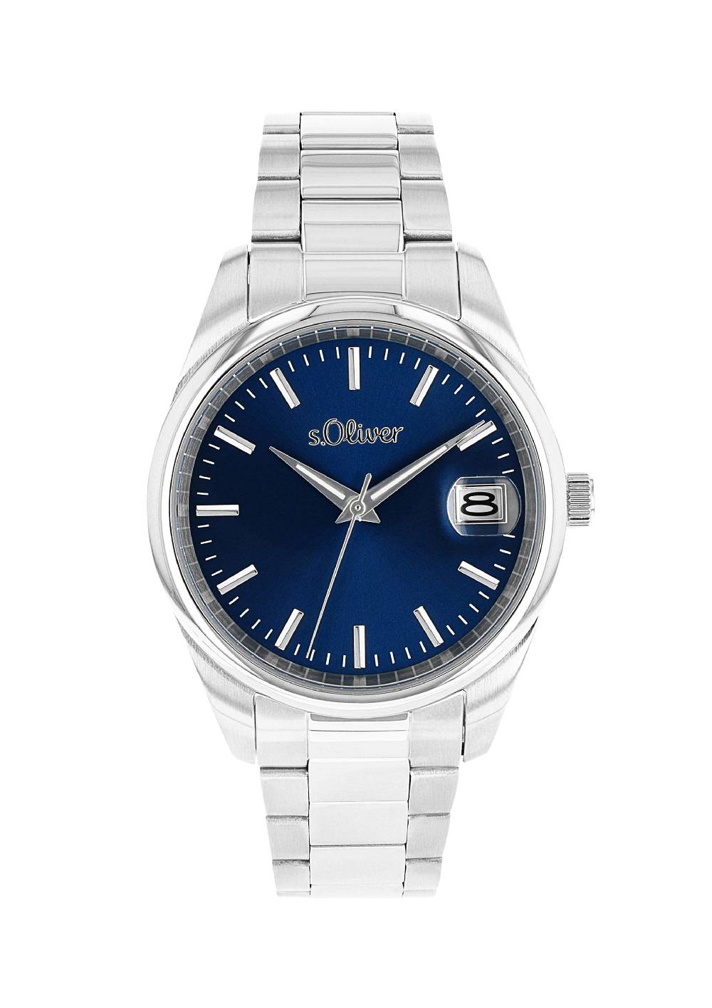 s.Oliver Klassische Edelstahluhr mit Gliederarmband Letzte 2 Tage