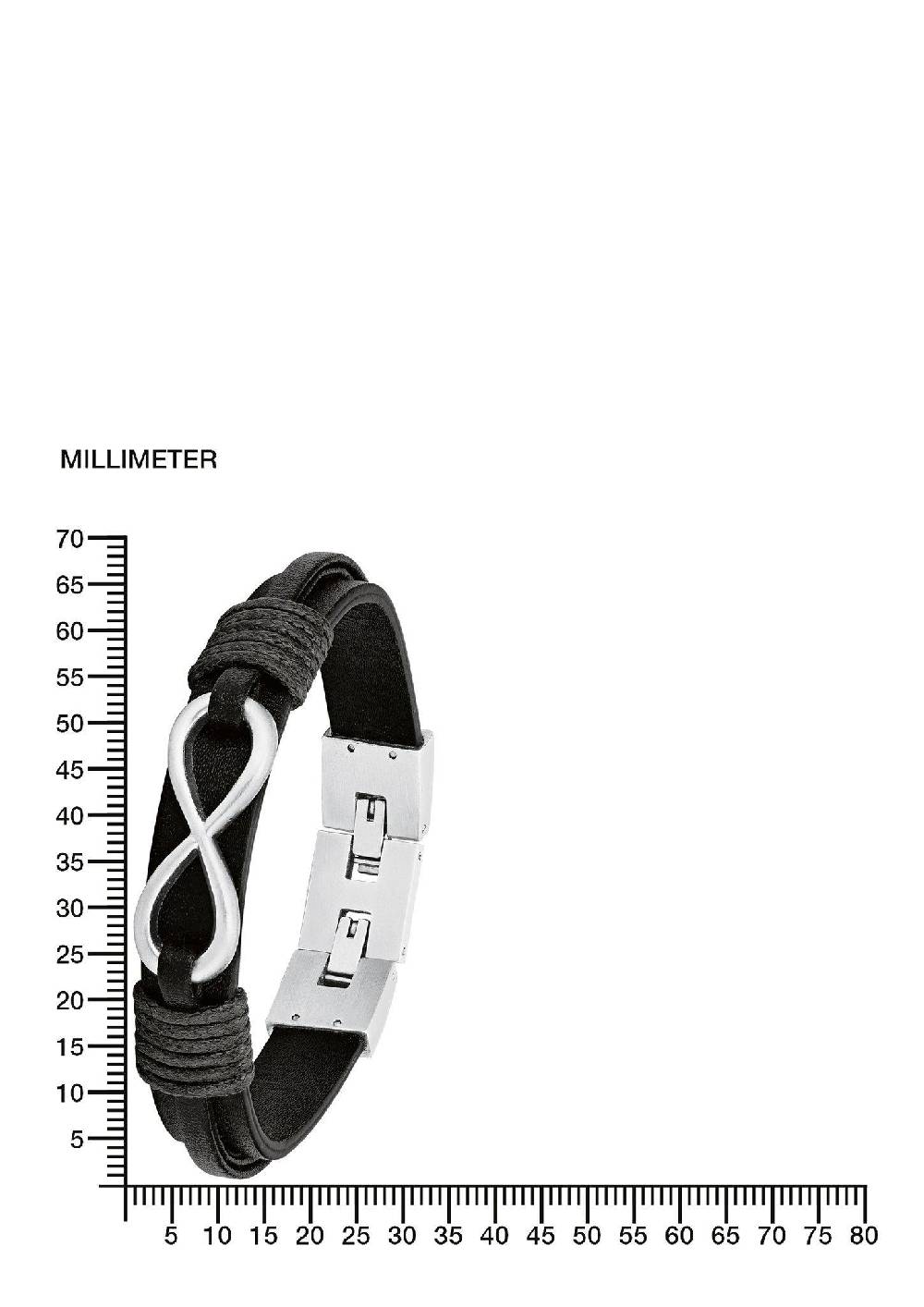 s.Oliver Armband aus Leder und Edelstahl Bis zu 65% Rabatt