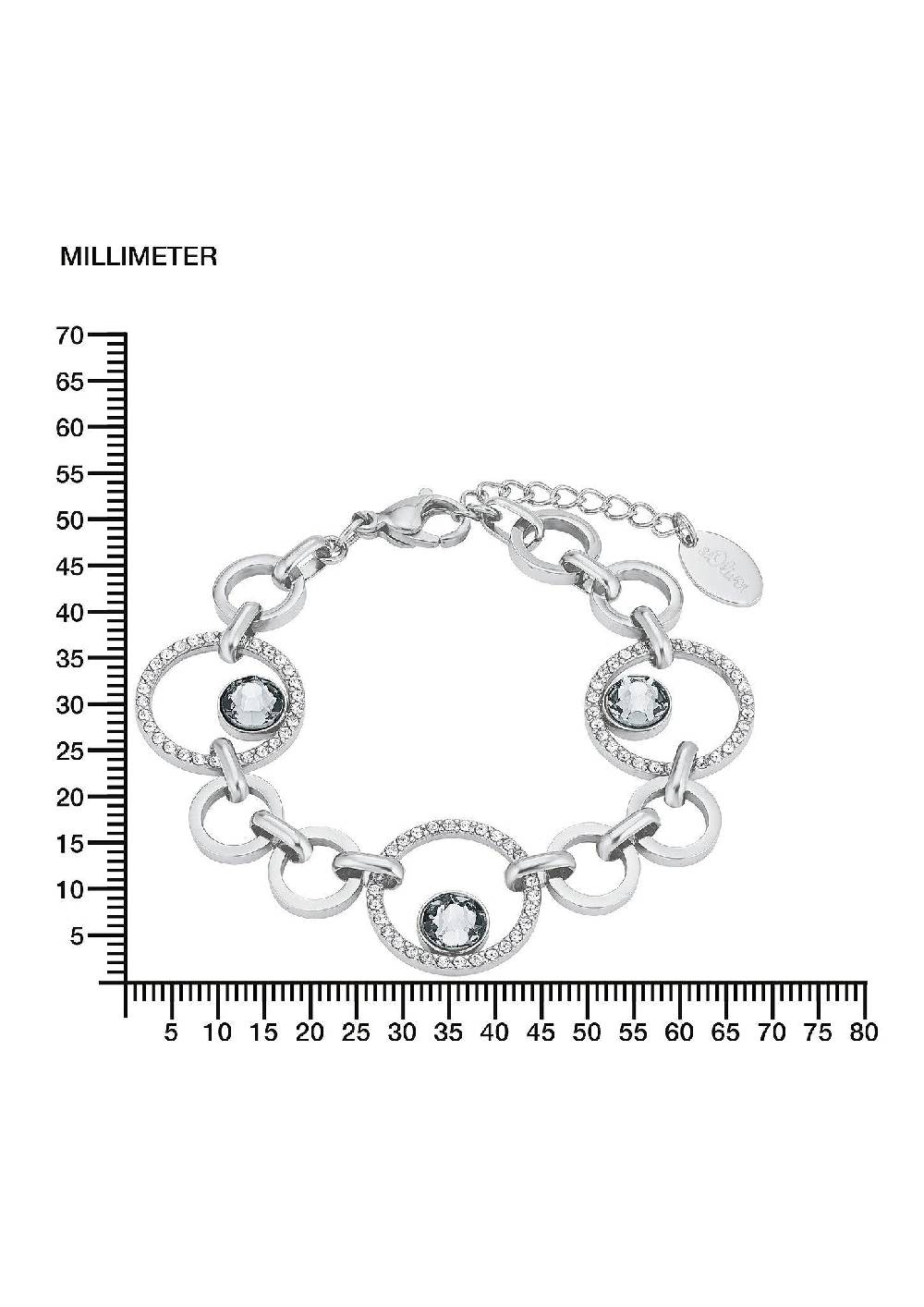s.Oliver Armkette mit Kristallglas Sonderangebot der Fabrik