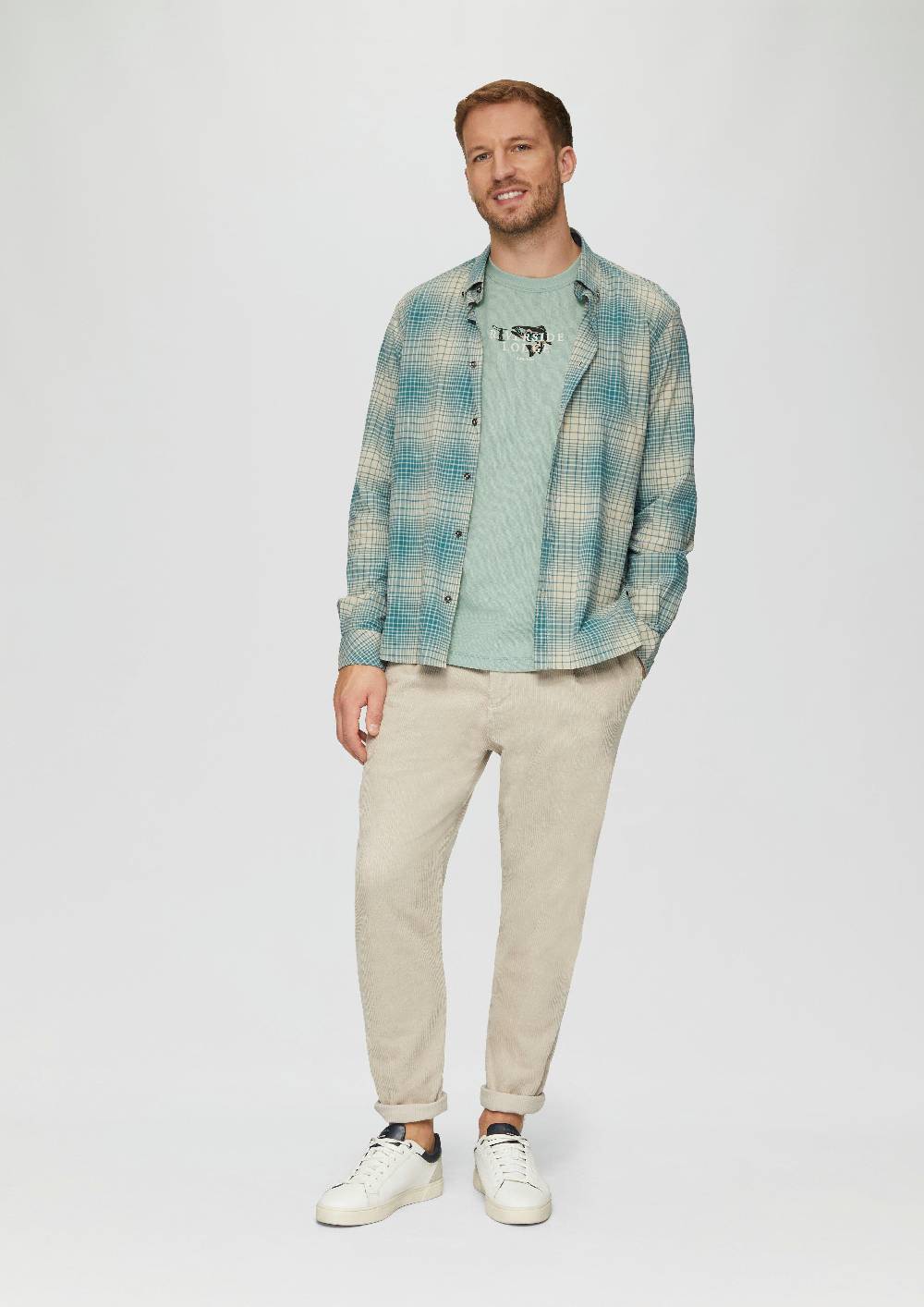 s.Oliver T-Shirt mit Stickerei aus Waffeljersey Clearance-Verkauf