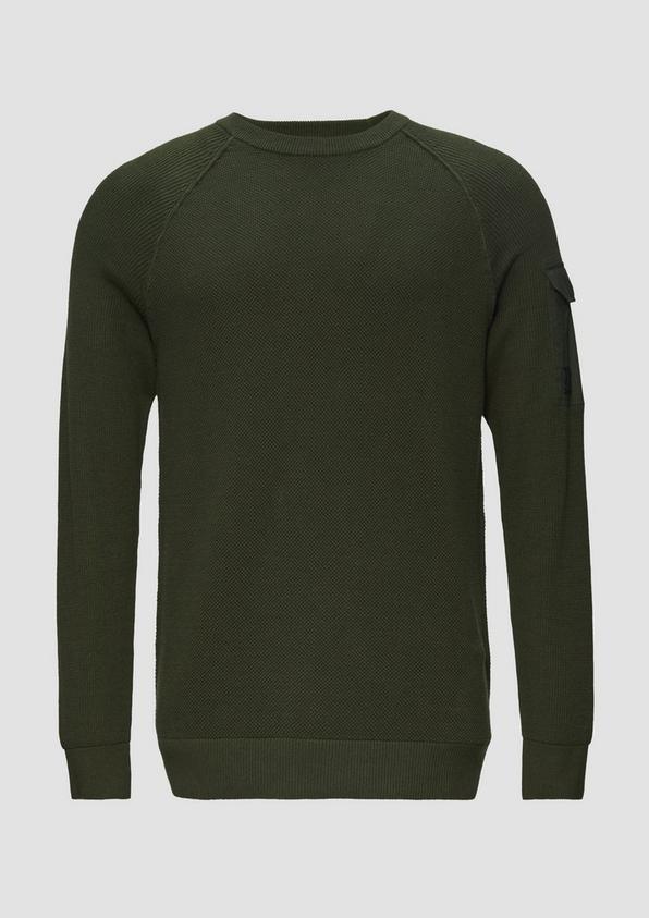 s.Oliver Strickpullover mit Raglanärmeln und Strukturmix Speichern exportieren