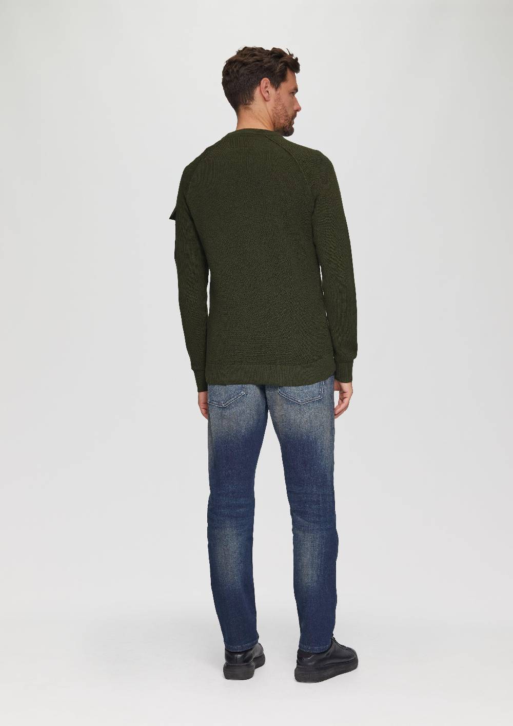 s.Oliver Strickpullover mit Raglanärmeln und Strukturmix Speichern exportieren
