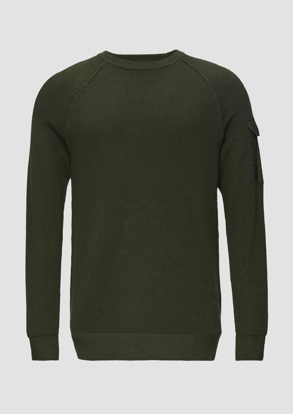 s.Oliver Strickpullover mit Raglanärmeln und Strukturmix Speichern exportieren
