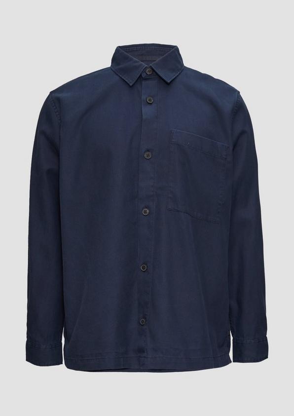s.Oliver Lässiges Overshirt mit Fischgrat-Struktur