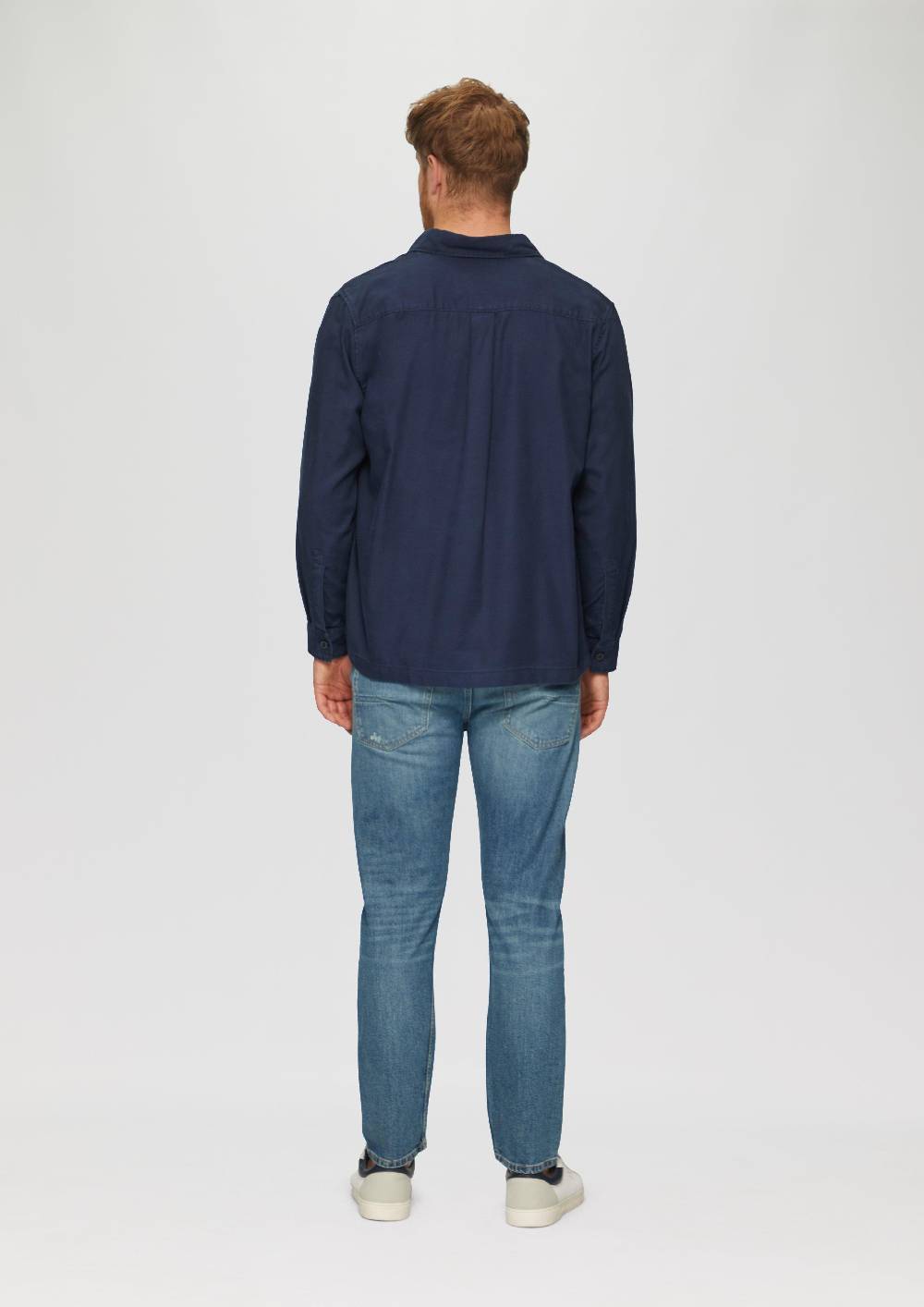 s.Oliver Lässiges Overshirt mit Fischgrat-Struktur 50% Rabatt für begrenzte Zeit