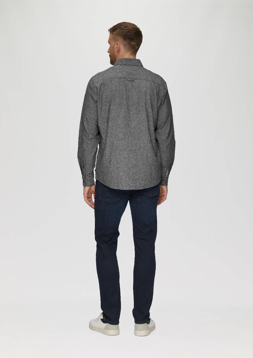 s.Oliver Regular Fit: Strukturiertes Hemd mit Button-Down-Kragen Rabatte dieses Monats