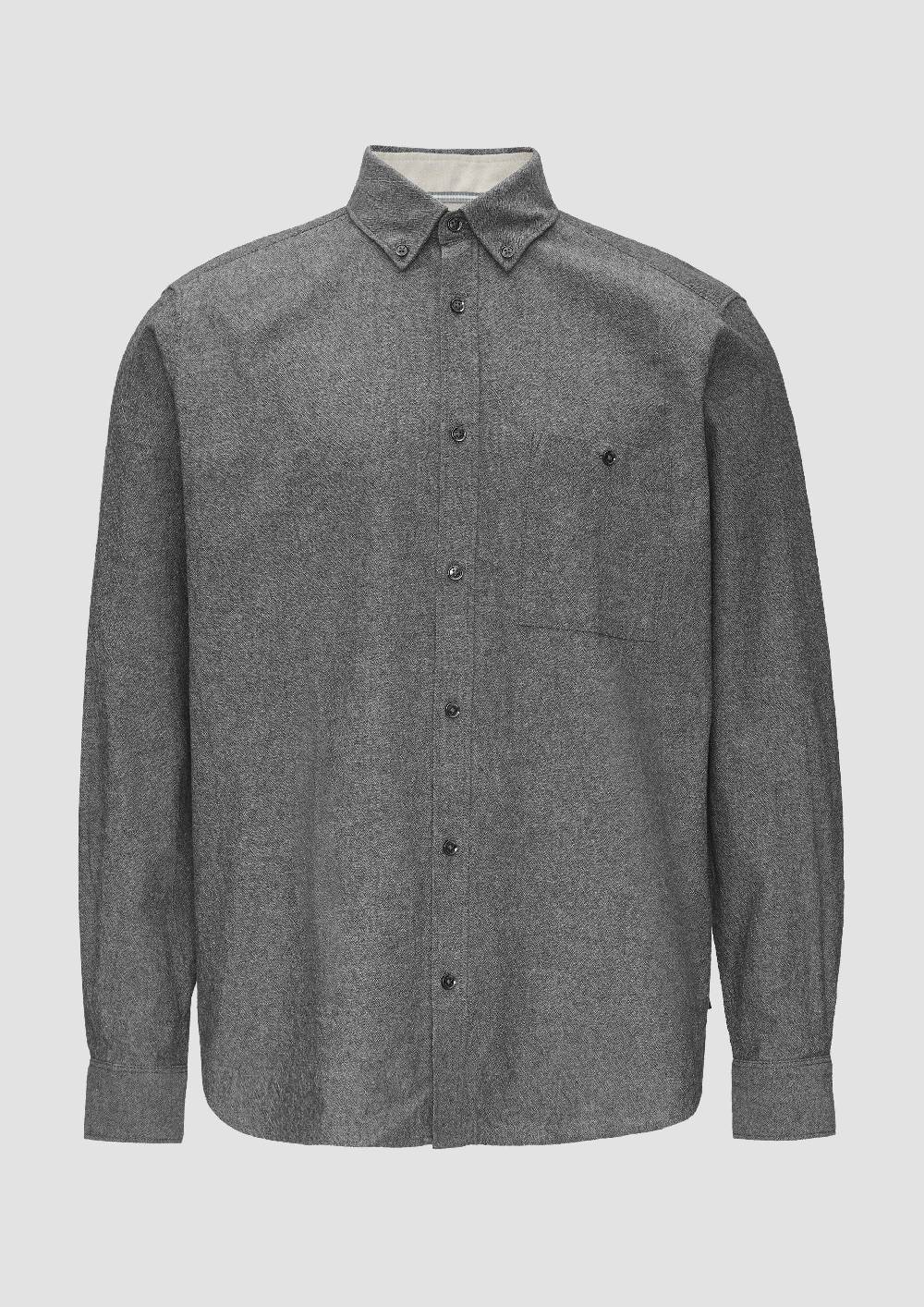 s.Oliver Regular Fit: Strukturiertes Hemd mit Button-Down-Kragen Rabatte dieses Monats