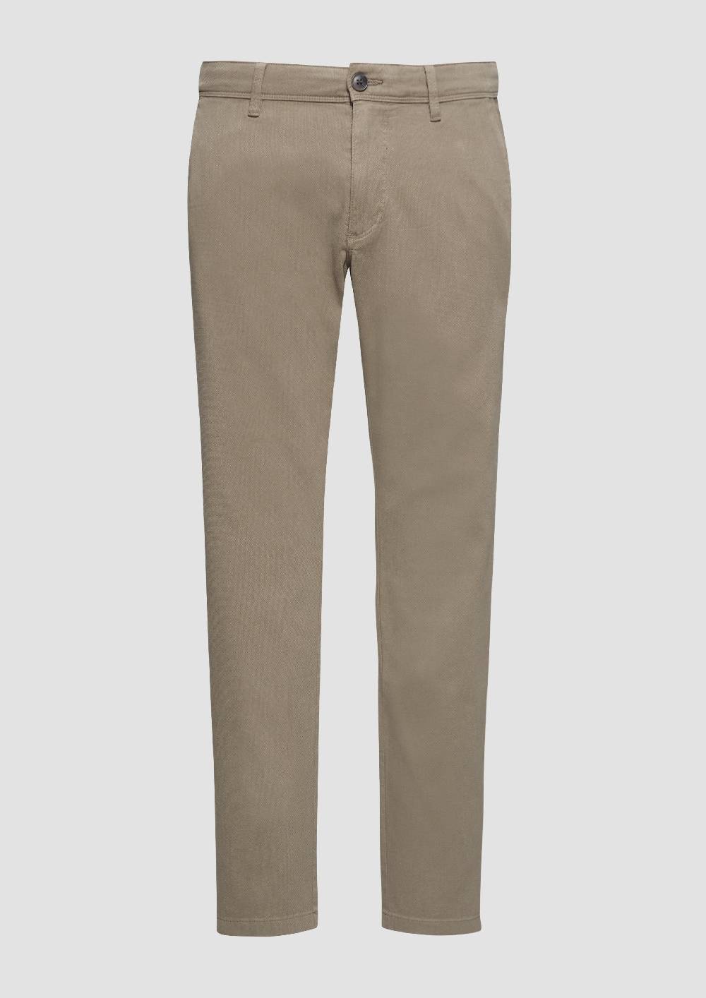 s.Oliver Regular Fit: Strukturierte Chino aus Baumwollstretch Outlet