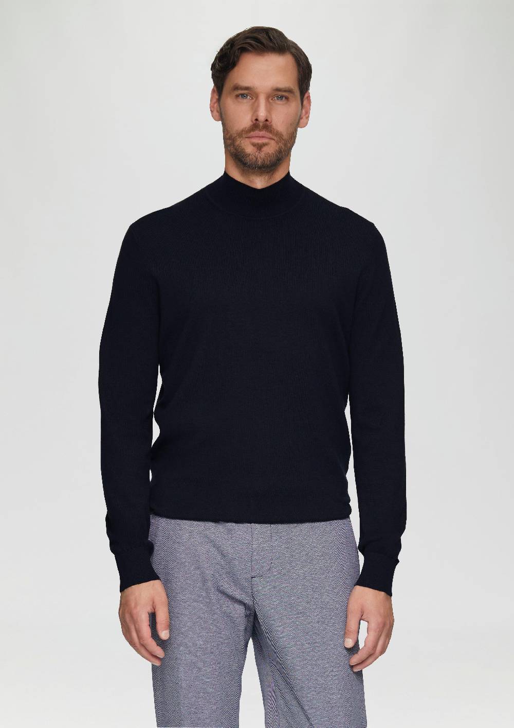 s.Oliver Softer Turtleneckpullover aus Baumwoll-Merino-Mix Verkauf