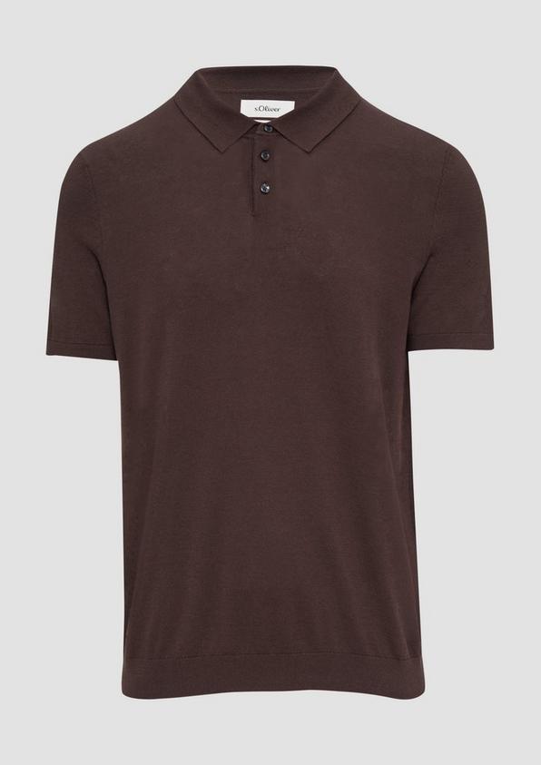s.Oliver Feinstrick-Poloshirt aus Baumwoll-Seide-Mix Angebote