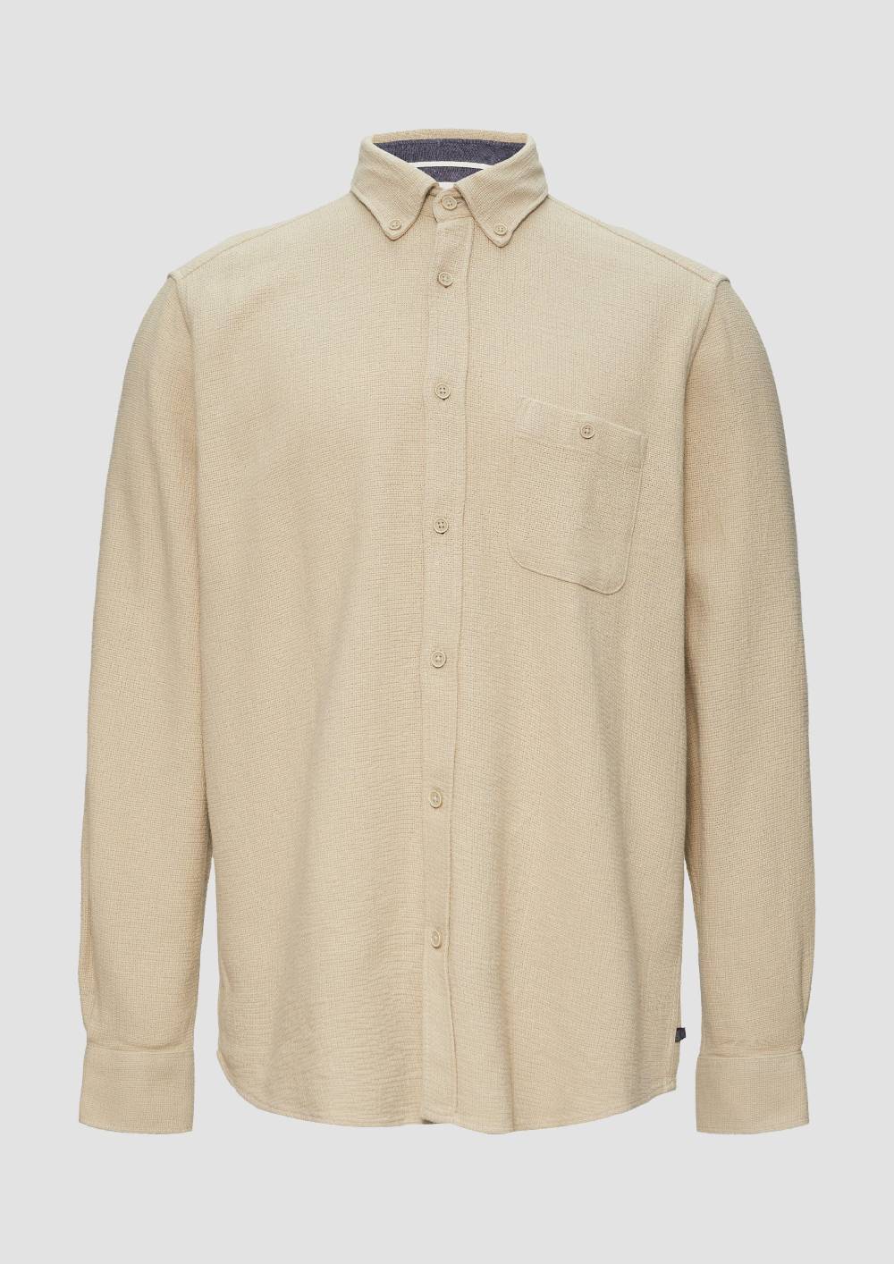 s.Oliver Regular Fit: Button-down-Hemd aus Strukturware Blitzverkäufe