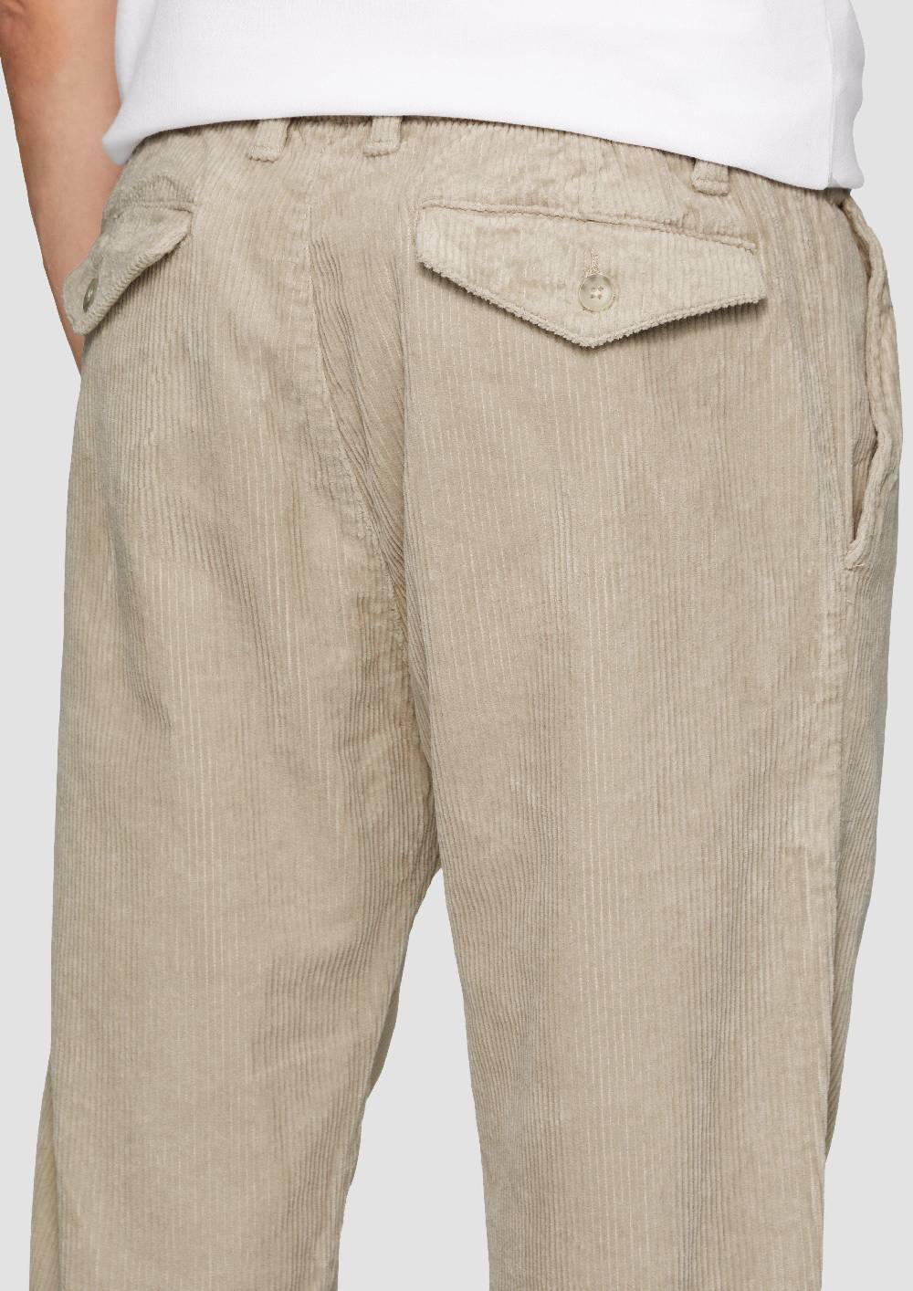 s.Oliver Cord-Chino aus Baumwollstretch mit Bundfalten Kostenloser Versand